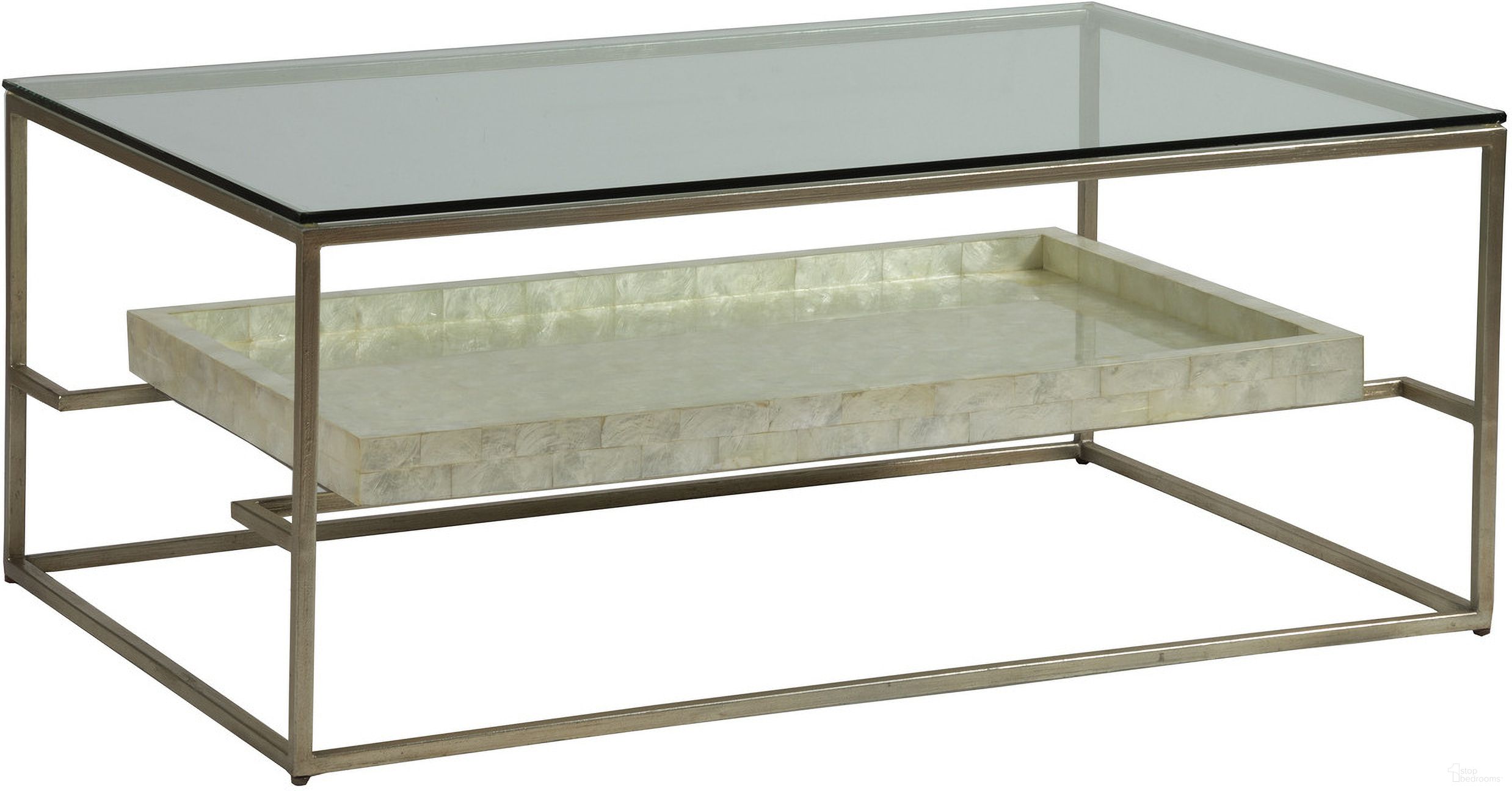The appearance of Signature Designs Cumulus Capiz Rectangular Cocktail Table In Champagne designed by Artistica Home in the modern / contemporary interior design. This champagne piece of furniture was selected by 1StopBedrooms from Signature Designs Collection to add a touch of cosiness and style into your home. Sku: 2156-945C. Material: Metal.