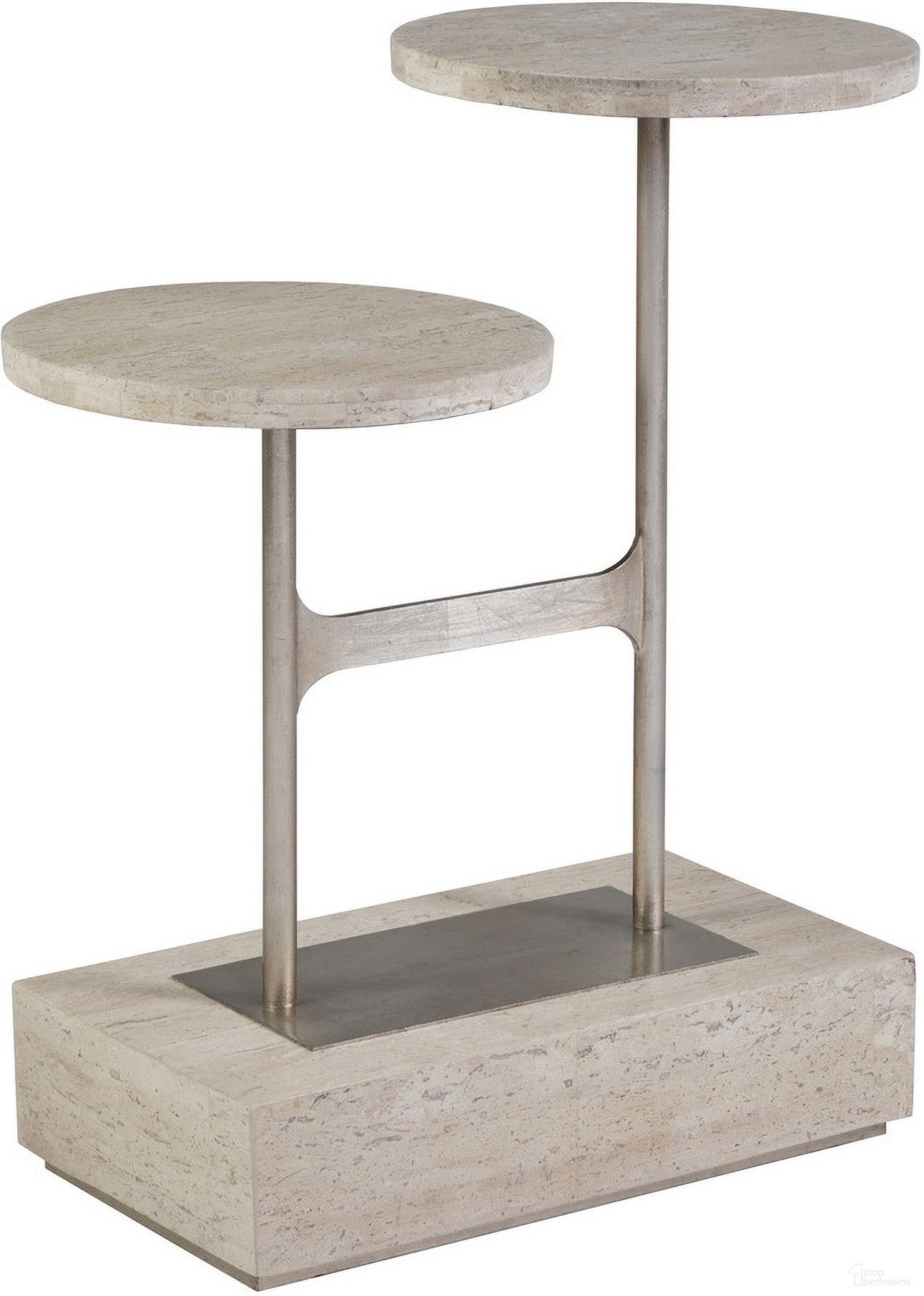 The appearance of Signature Designs Cirque Tiered Rect Spot Table In Champagne designed by Artistica Home in the modern / contemporary interior design. This champagne piece of furniture  was selected by 1StopBedrooms from Signature Designs Collection to add a touch of cosiness and style into your home. Sku: 2296-955. Material: Metal.