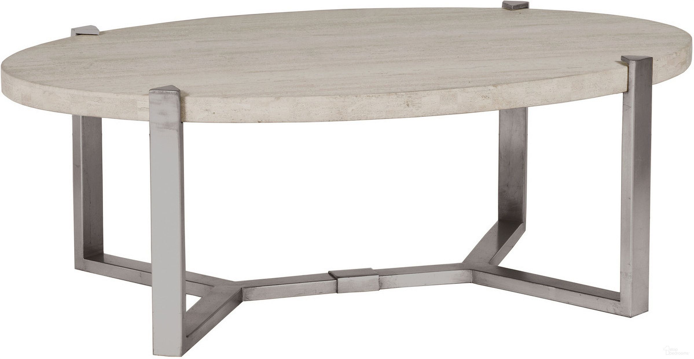 The appearance of Signature Designs Denizen Cocktail Table In Silver Leaf designed by Artistica Home in the modern / contemporary interior design. This silver leaf piece of furniture was selected by 1StopBedrooms from Signature Designs Collection to add a touch of cosiness and style into your home. Sku: 2303-949. Material: Metal.