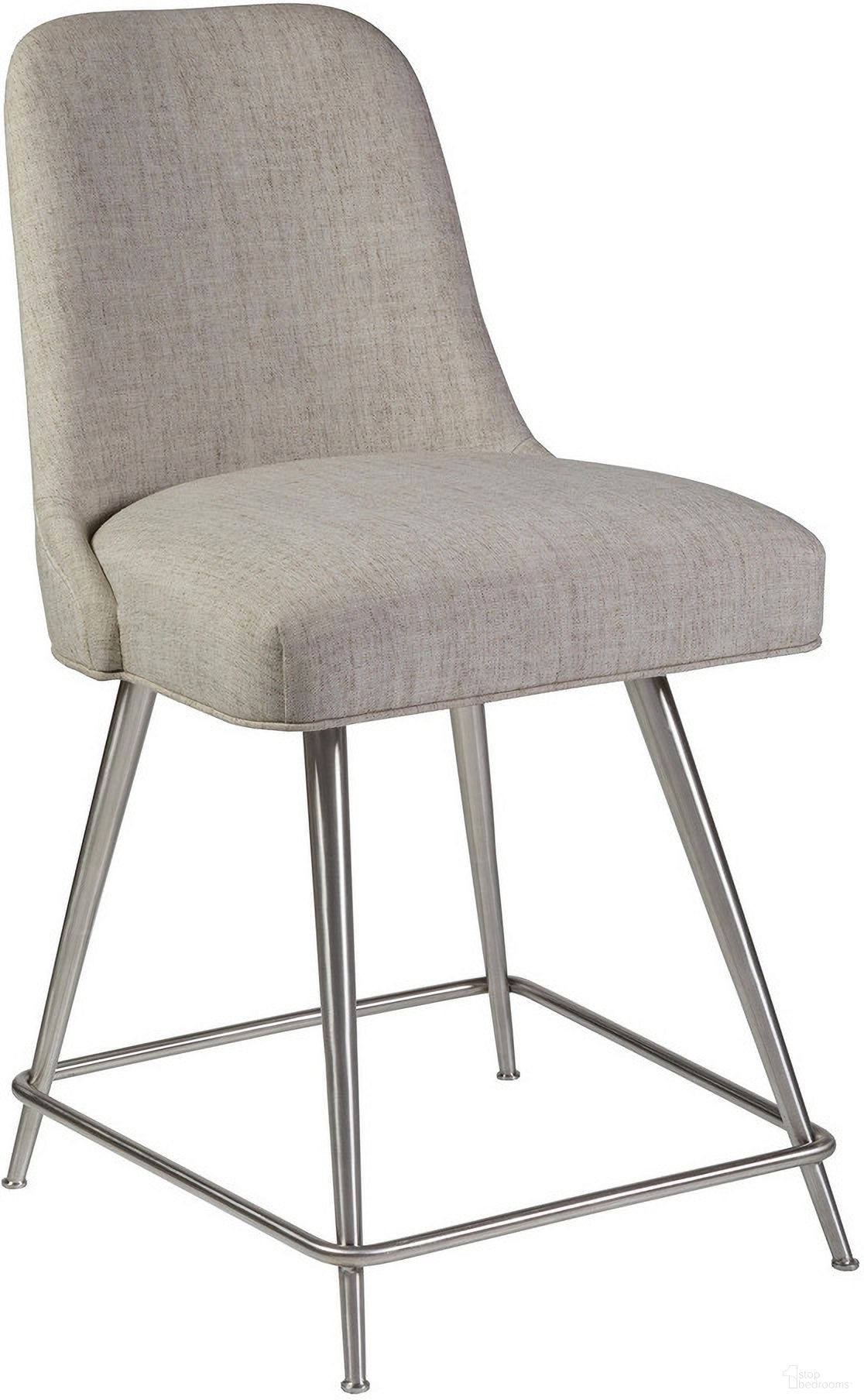 The appearance of Signature Designs Dinah Swivel Counter Stool In Stainless Steel designed by Artistica Home in the transitional interior design. This stainless steel piece of furniture was selected by 1StopBedrooms from Signature Designs Collection to add a touch of cosiness and style into your home. Sku: 2281-895-01. Material: Metal.