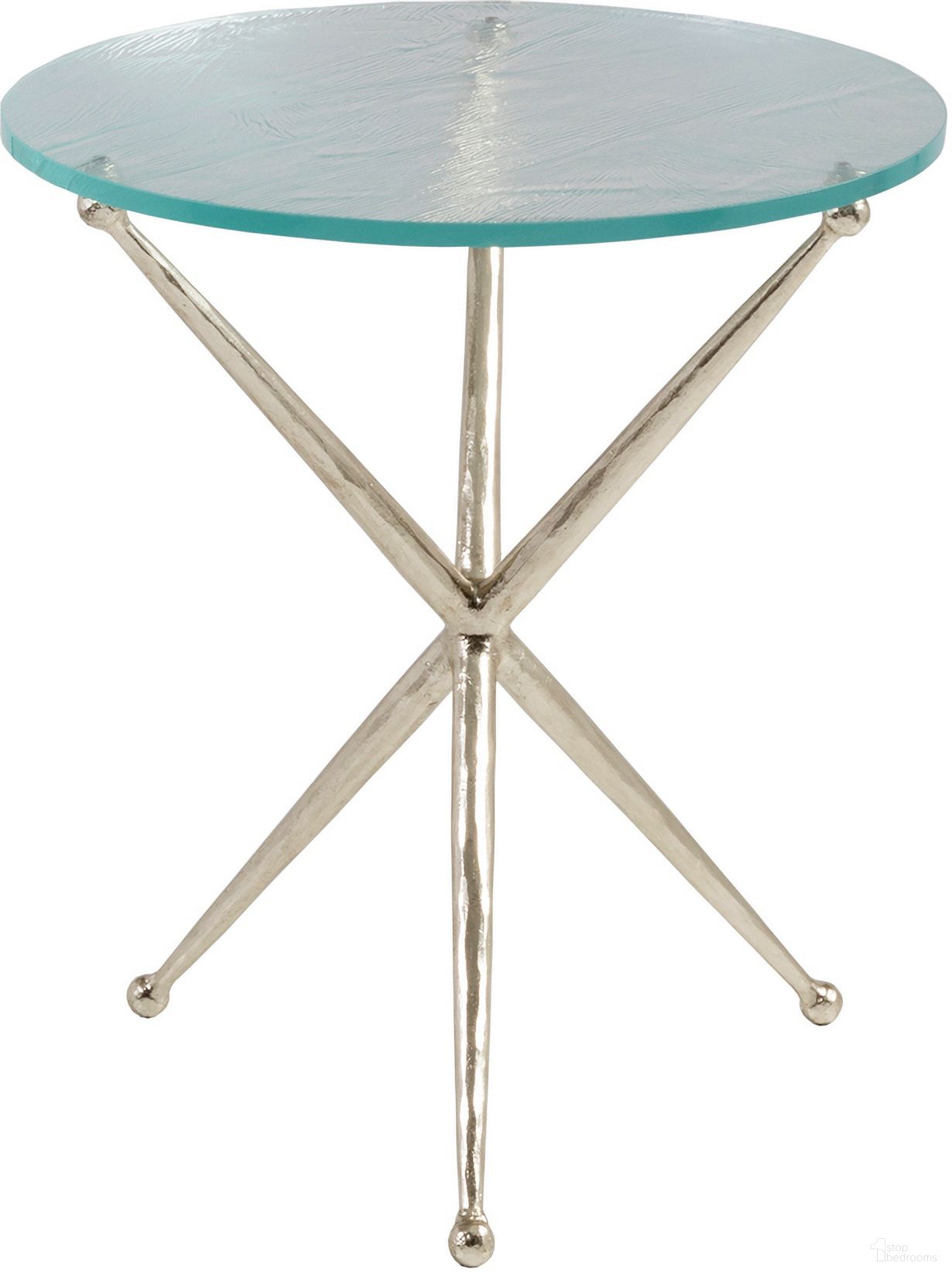 The appearance of Signature Designs Marcus Round End Table In Champagne designed by Artistica Home in the transitional interior design. This champagne piece of furniture  was selected by 1StopBedrooms from Signature Designs Collection to add a touch of cosiness and style into your home. Sku: 2365-953. Material: Iron.