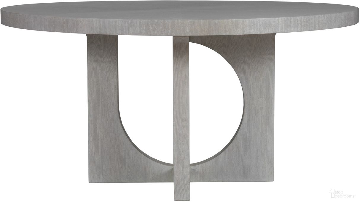 The appearance of Signature Designs Apostrophe Round Dining Table In Mist Gray designed by Artistica Home in the modern / contemporary interior design. This mist gray piece of furniture  was selected by 1StopBedrooms from Signature Designs Collection to add a touch of cosiness and style into your home. Sku: 2287-870C. Table Base Style: Pedestal. Table Top Shape: Round. Material: Wood. Size: 60".