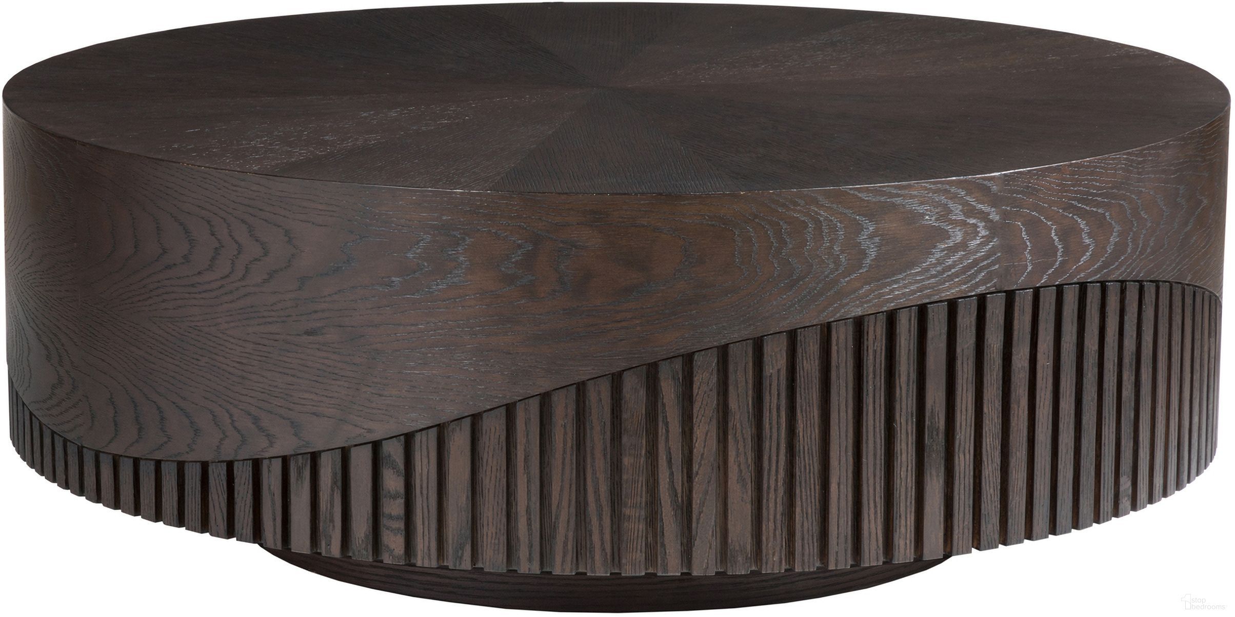 The appearance of Signature Designs Nightfall Round Cocktail Table In Mocha designed by Artistica Home in the modern / contemporary interior design. This mocha piece of furniture  was selected by 1StopBedrooms from Signature Designs Collection to add a touch of cosiness and style into your home. Sku: 2332-943. Material: Wood.