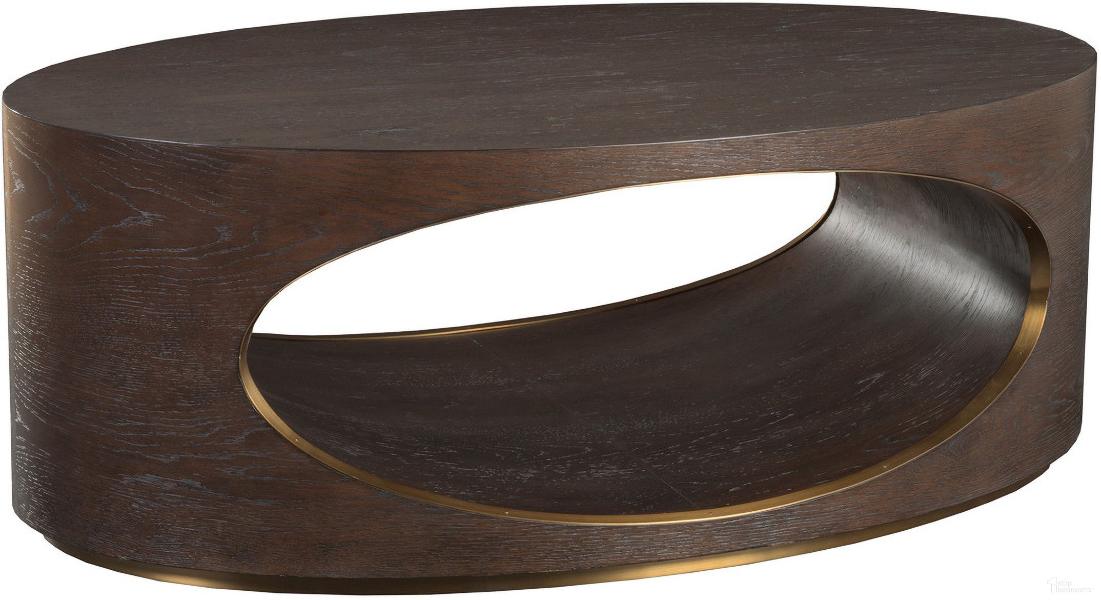 The appearance of Verbatim Verbatim Oval Cocktail Table In Dark Brown designed by Artistica Home in the transitional interior design. This dark brown piece of furniture was selected by 1StopBedrooms from Verbatim Collection to add a touch of cosiness and style into your home. Sku: 2170-949. Material: Wood.