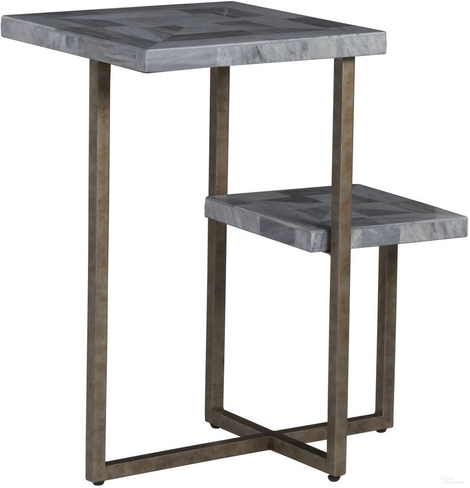 The appearance of Signature Designs Salvo Rectangular Tier Spot Table In Antique Silver designed by Artistica Home in the transitional interior design. This antique silver piece of furniture  was selected by 1StopBedrooms from Signature Designs Collection to add a touch of cosiness and style into your home. Sku: 2190-951. Material: Metal.