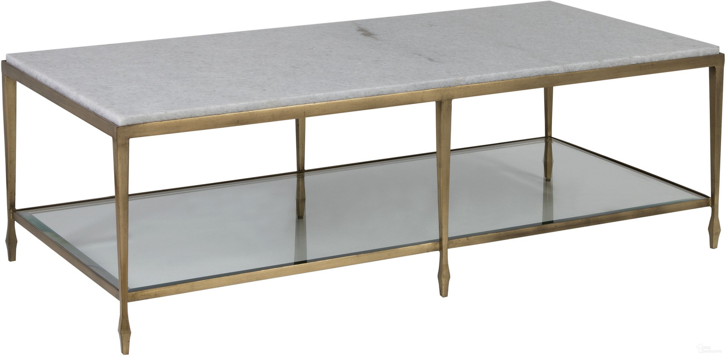 The appearance of Signature Designs Sashay Rectangular Cocktail Table In Gold designed by Artistica Home in the traditional interior design. This gold piece of furniture  was selected by 1StopBedrooms from Signature Designs Collection to add a touch of cosiness and style into your home. Sku: 2214-945. Material: Metal.