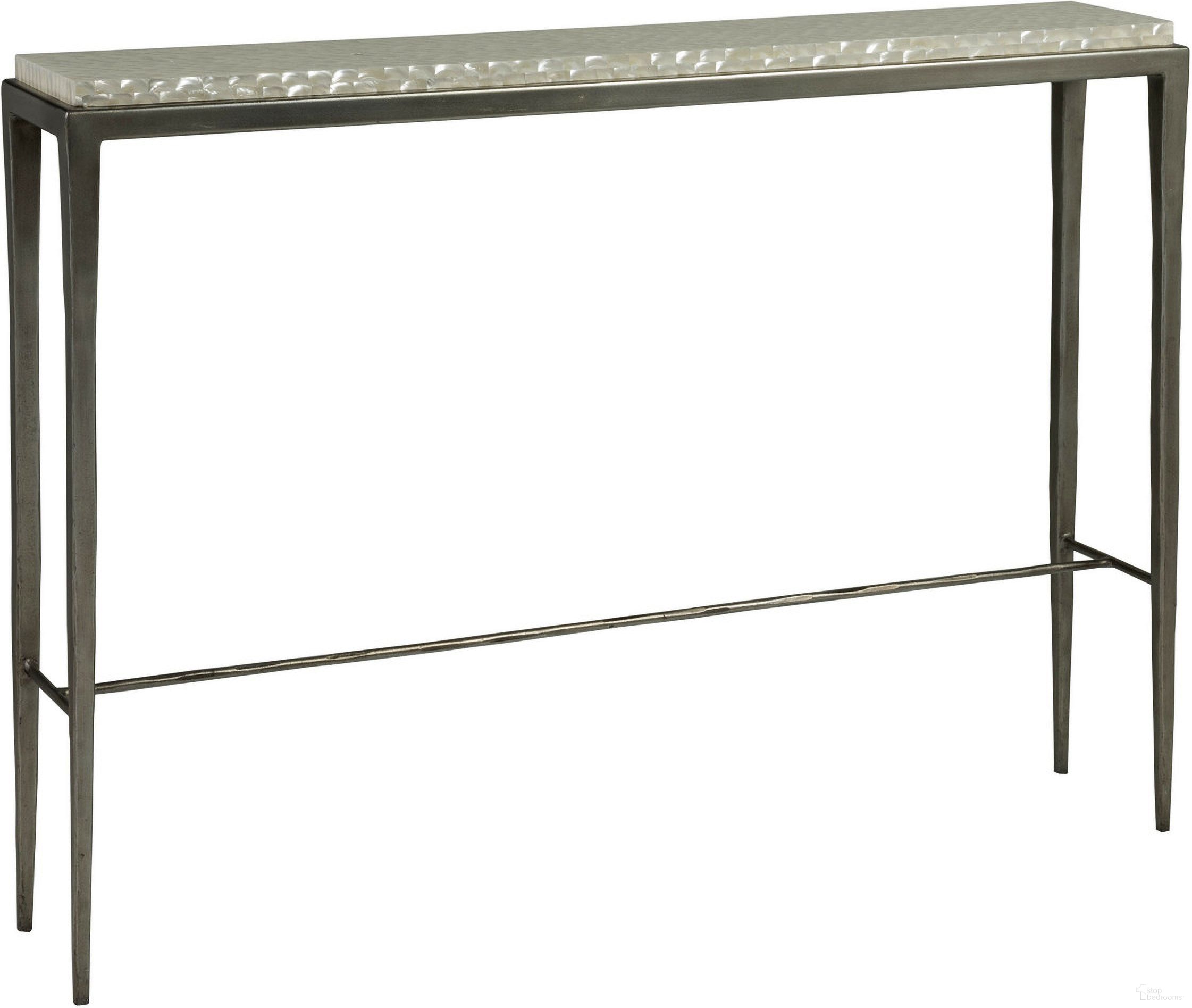 The appearance of Signature Designs Brilliante Shallow Console In Silver designed by Artistica Home in the transitional interior design. This silver piece of furniture  was selected by 1StopBedrooms from Signature Designs Collection to add a touch of cosiness and style into your home. Sku: 2173-966. Material: Metal.