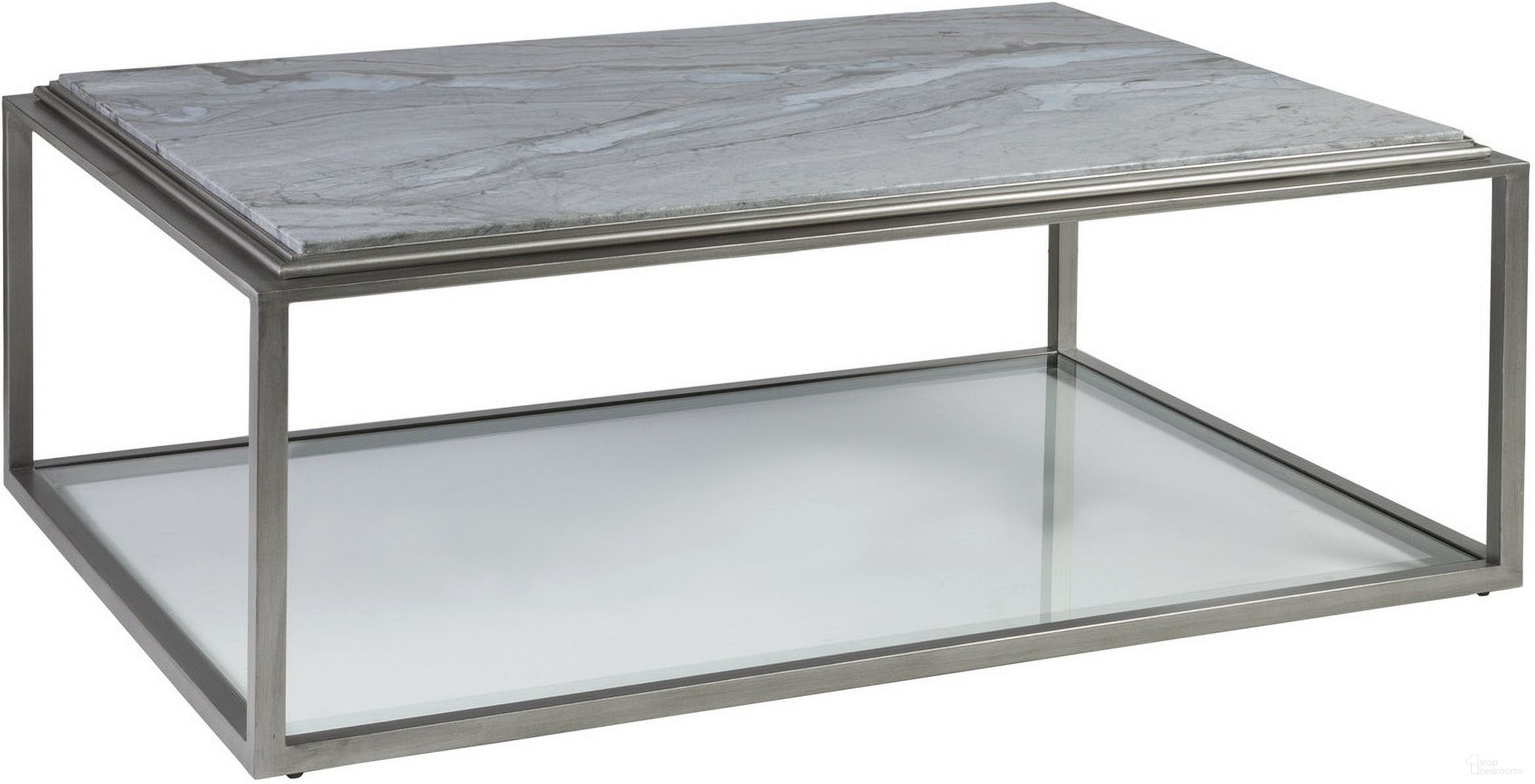 The appearance of Signature Designs Treville Rectangular Cocktail Table In Silver Leaf designed by Artistica Home in the modern / contemporary interior design. This silver leaf piece of furniture was selected by 1StopBedrooms from Signature Designs Collection to add a touch of cosiness and style into your home. Sku: 2174-945. Material: Metal.