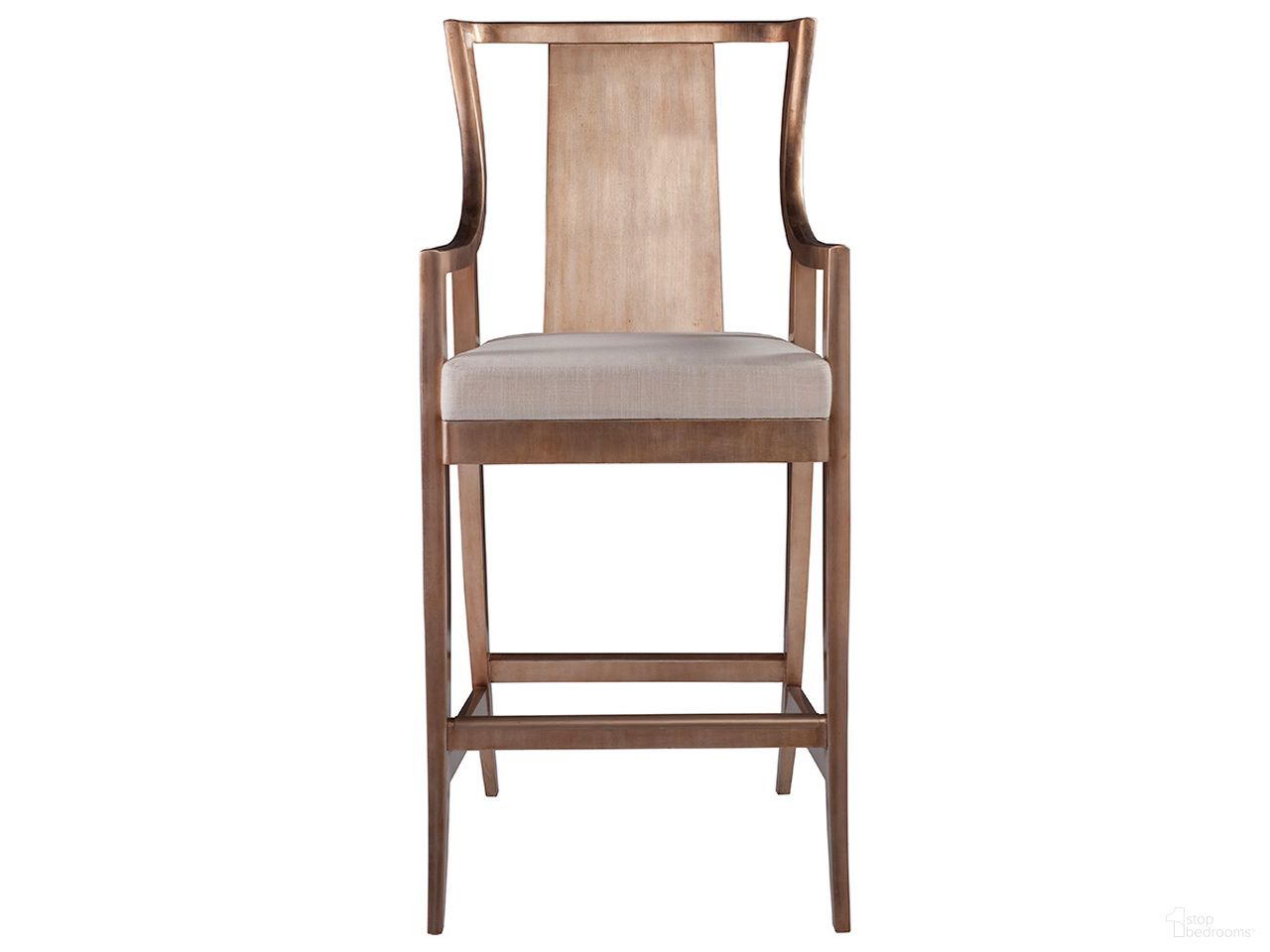 The appearance of Signature Designs Sirocco Slat Back Barstool In Silver Leaf designed by Artistica Home in the modern / contemporary interior design. This silver leaf piece of furniture was selected by 1StopBedrooms from Signature Designs Collection to add a touch of cosiness and style into your home. Sku: 2095-896-01. Material: Wood.