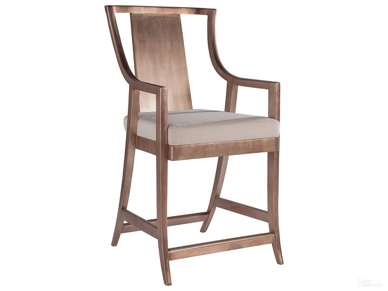 The appearance of Signature Designs Sirocco Slat Back Counter Stool In Silver Leaf designed by Artistica Home in the modern / contemporary interior design. This silver leaf piece of furniture was selected by 1StopBedrooms from Signature Designs Collection to add a touch of cosiness and style into your home. Sku: 2095-895-01. Material: Wood.