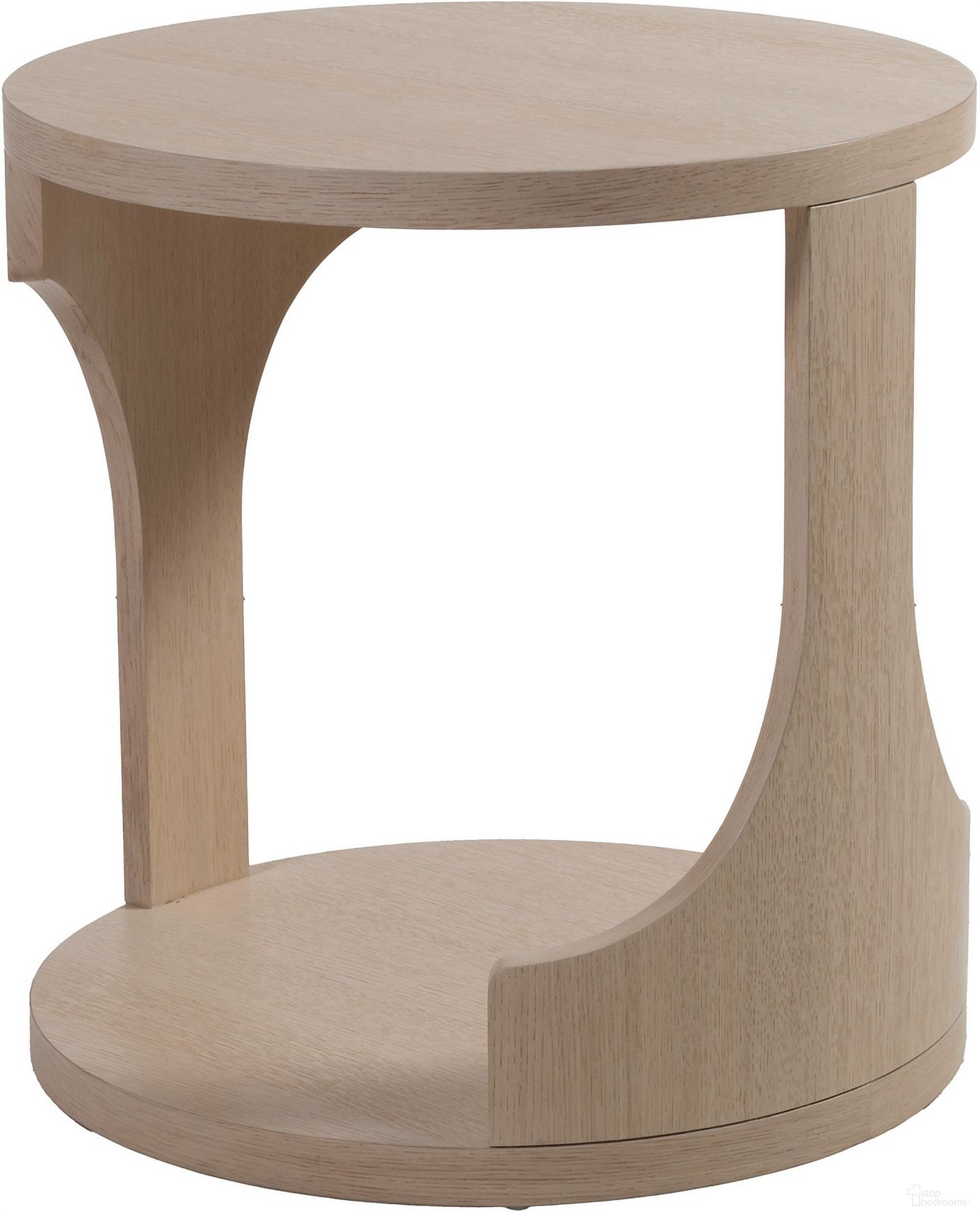 The appearance of Signature Designs St Ives Round End Table In Sandrift designed by Artistica Home in the modern / contemporary interior design. This sandrift piece of furniture was selected by 1StopBedrooms from Signature Designs Collection to add a touch of cosiness and style into your home. Sku: 2358-953. Material: Oak.