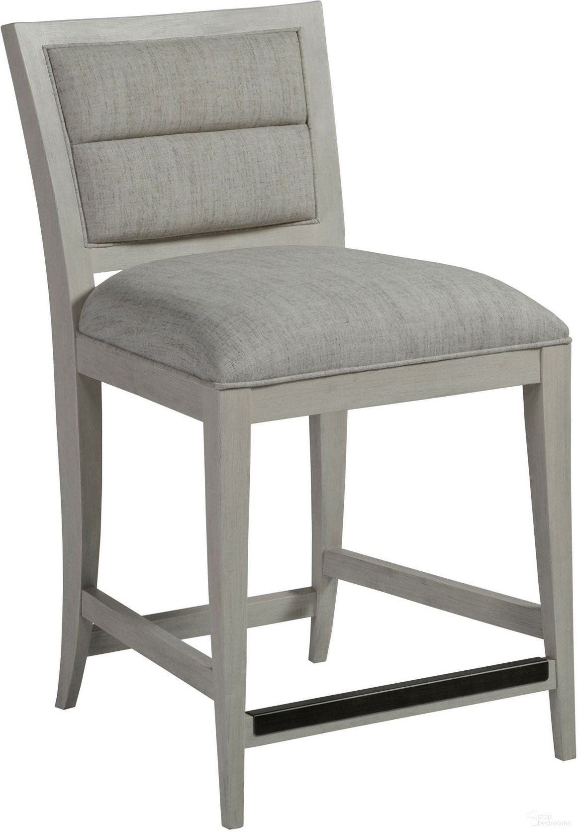 The appearance of Signature Designs Stella Counter Stool In Antiqued White designed by Artistica Home in the transitional interior design. This antiqued white piece of furniture was selected by 1StopBedrooms from Signature Designs Collection to add a touch of cosiness and style into your home. Sku: 2262-895-01. Material: Wood.
