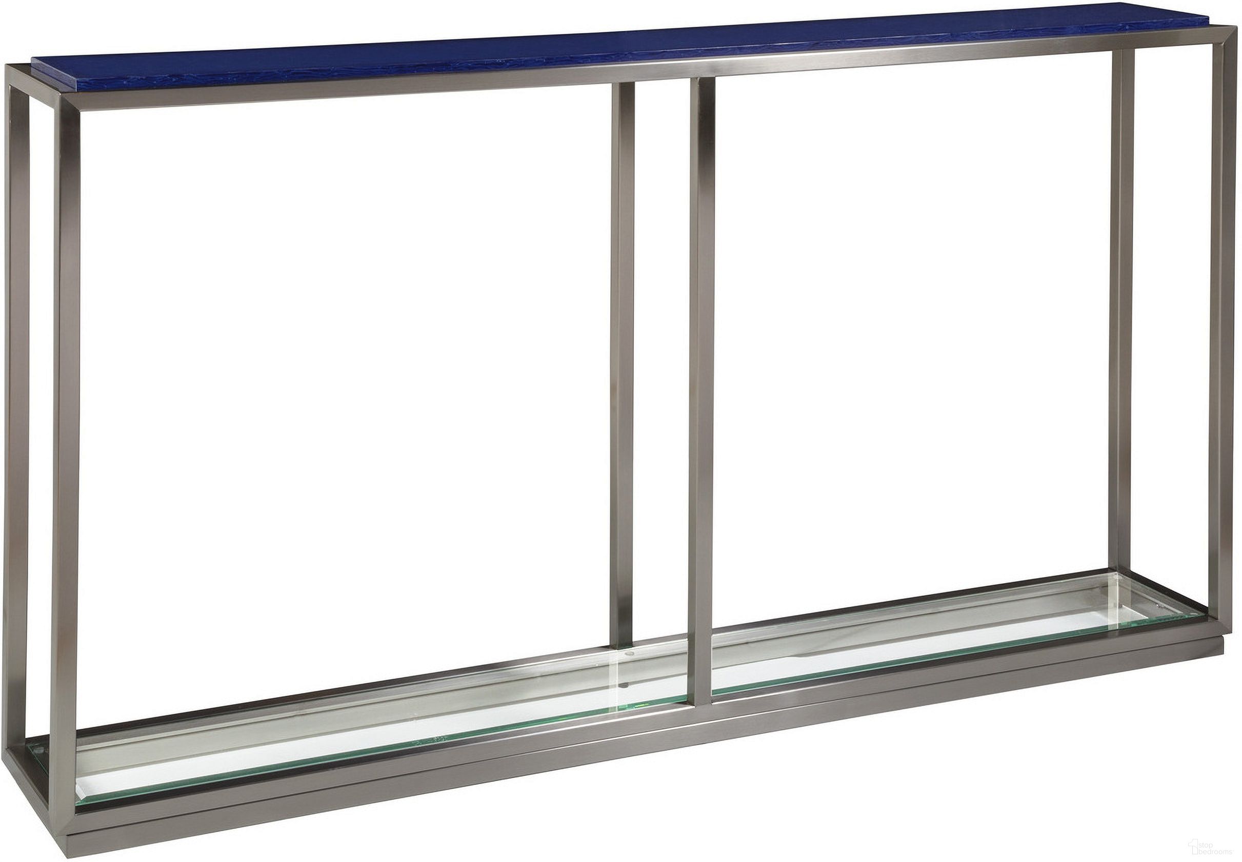 The appearance of Signature Designs Ultramarine Shallow Console In Stainless Steel designed by Artistica Home in the modern / contemporary interior design. This stainless steel piece of furniture was selected by 1StopBedrooms from Signature Designs Collection to add a touch of cosiness and style into your home. Sku: 2288-966. Material: Metal.
