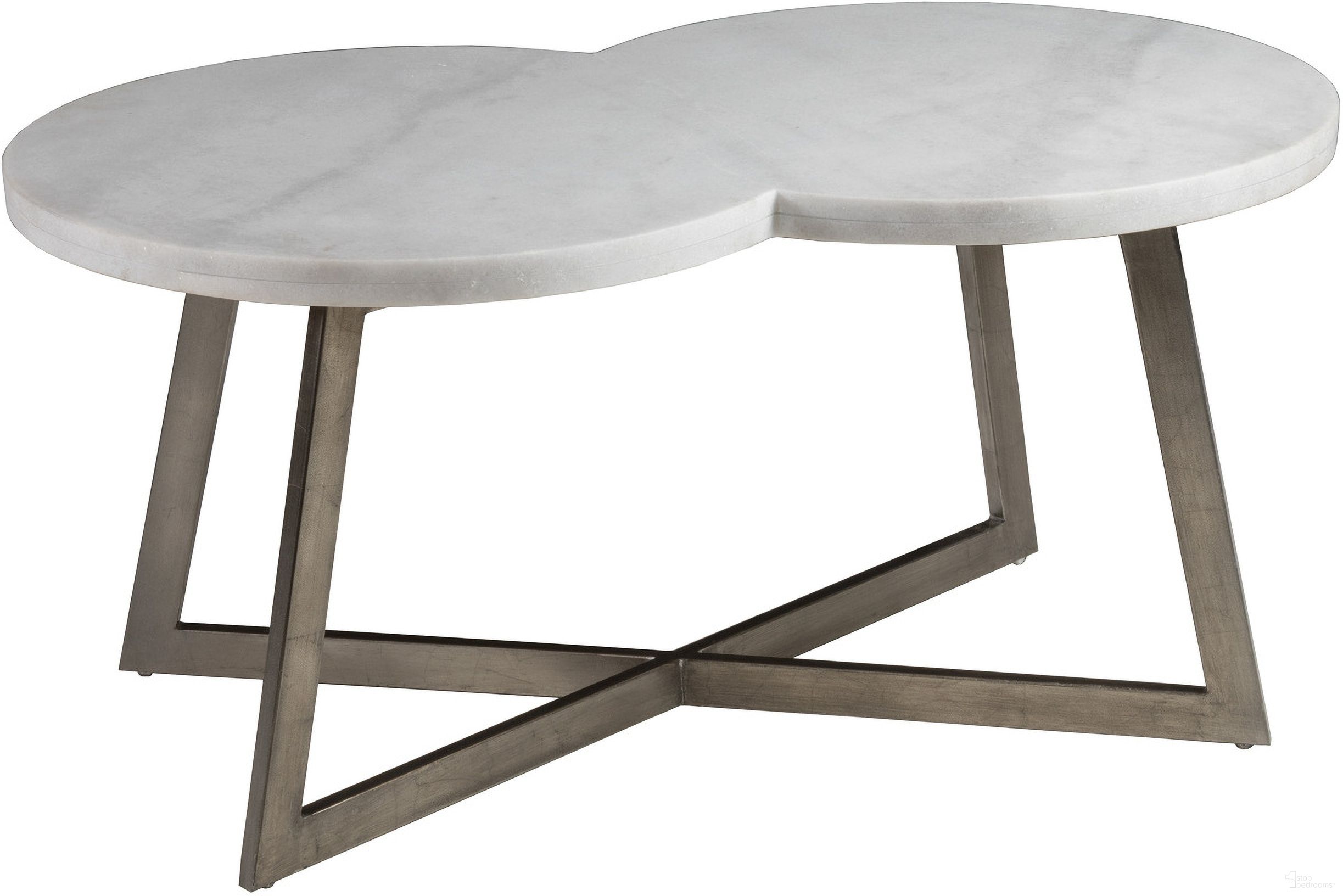 The appearance of Signature Designs Aristo Rectangular Cocktail Table In Silver Leaf designed by Artistica Home in the transitional interior design. This silver leaf piece of furniture was selected by 1StopBedrooms from Signature Designs Collection to add a touch of cosiness and style into your home. Sku: 2145-945. Material: Metal.