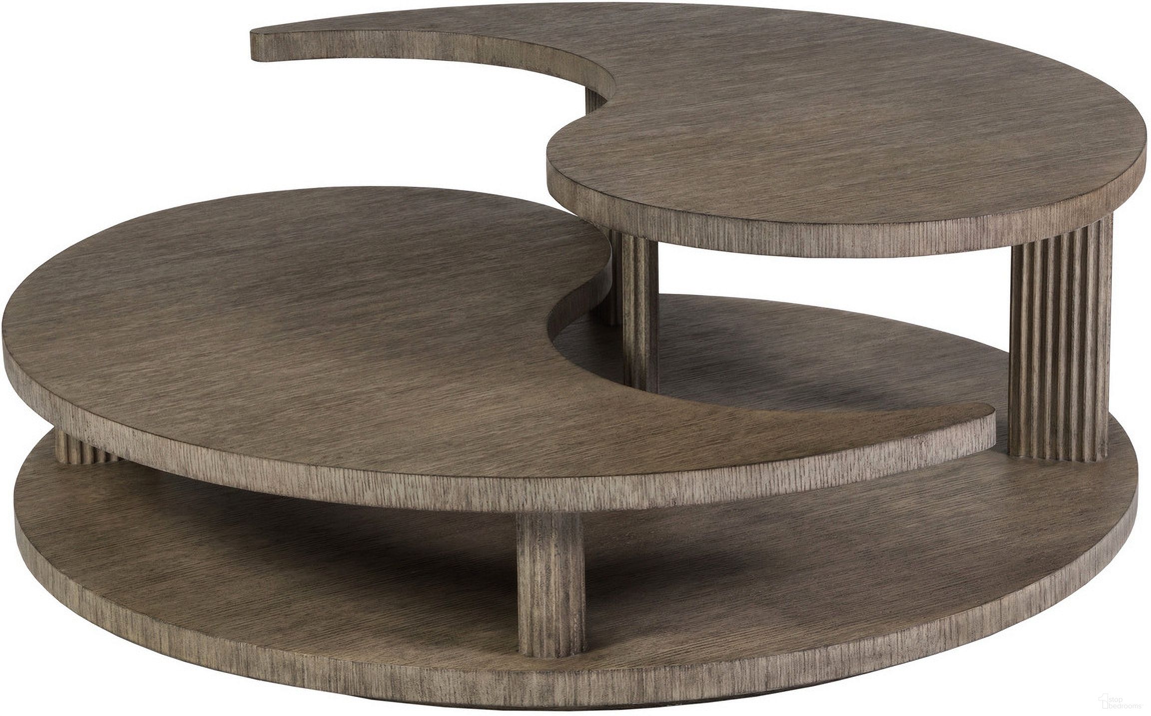 The appearance of Signature Designs Yin Yang Round Cocktail Table In Gray designed by Artistica Home in the modern / contemporary interior design. This gray piece of furniture was selected by 1StopBedrooms from Signature Designs Collection to add a touch of cosiness and style into your home. Sku: 2285-943. Material: Wood.