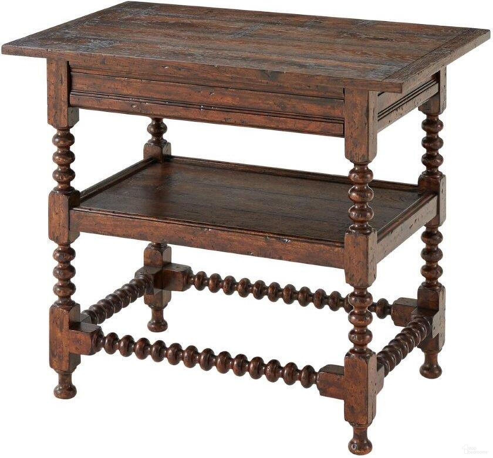 The appearance of Silas Side Table designed by Theodore Alexander in the traditional interior design. This  piece of furniture  was selected by 1StopBedrooms from Althorp - Victory Oak Collection to add a touch of cosiness and style into your home. Sku: AL50162. Material: Wood.