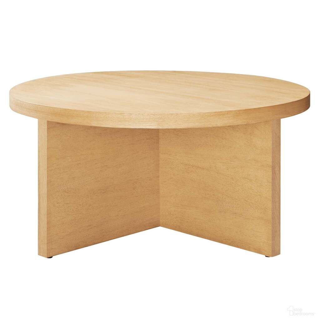 The appearance of Silas Wood Round Coffee Table In Natural designed by Modway in the modern / contemporary interior design. This natural piece of furniture  was selected by 1StopBedrooms from Silas Collection to add a touch of cosiness and style into your home. Sku: EEI-6580-NAT. Material: Wood.