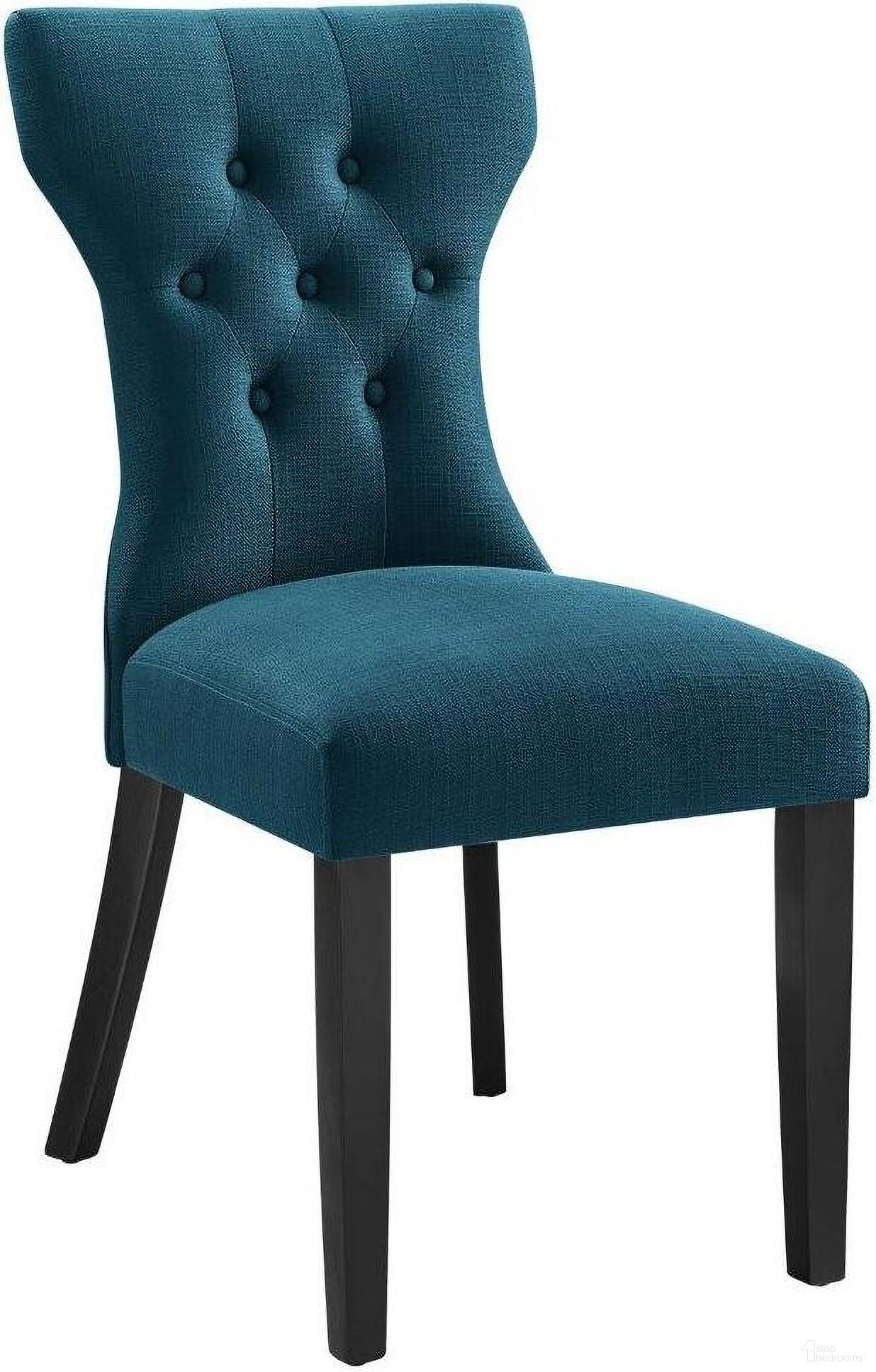The appearance of Silhouette Azure Dining Side Chair designed by Modway in the modern / contemporary interior design. This azure piece of furniture was selected by 1StopBedrooms from Silhouette Collection to add a touch of cosiness and style into your home. Sku: EEI-1380-AZU. Material: Rubberwood. Chair Type: Side Chair.