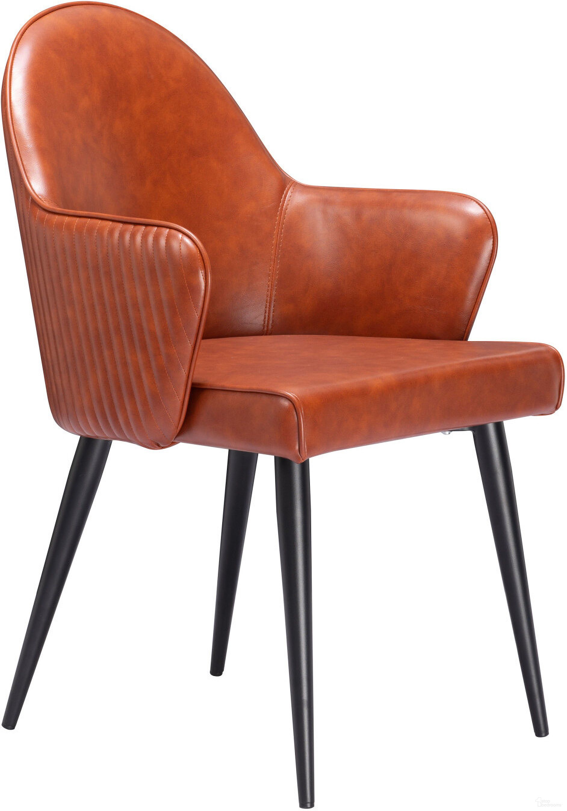 The appearance of Silloth Dining Chair In Brown designed by Zuo Modern in the modern / contemporary interior design. This brown piece of furniture was selected by 1StopBedrooms from Silloth Collection to add a touch of cosiness and style into your home. Sku: 110121. Material: Steel. Chair Type: Arm Chair.