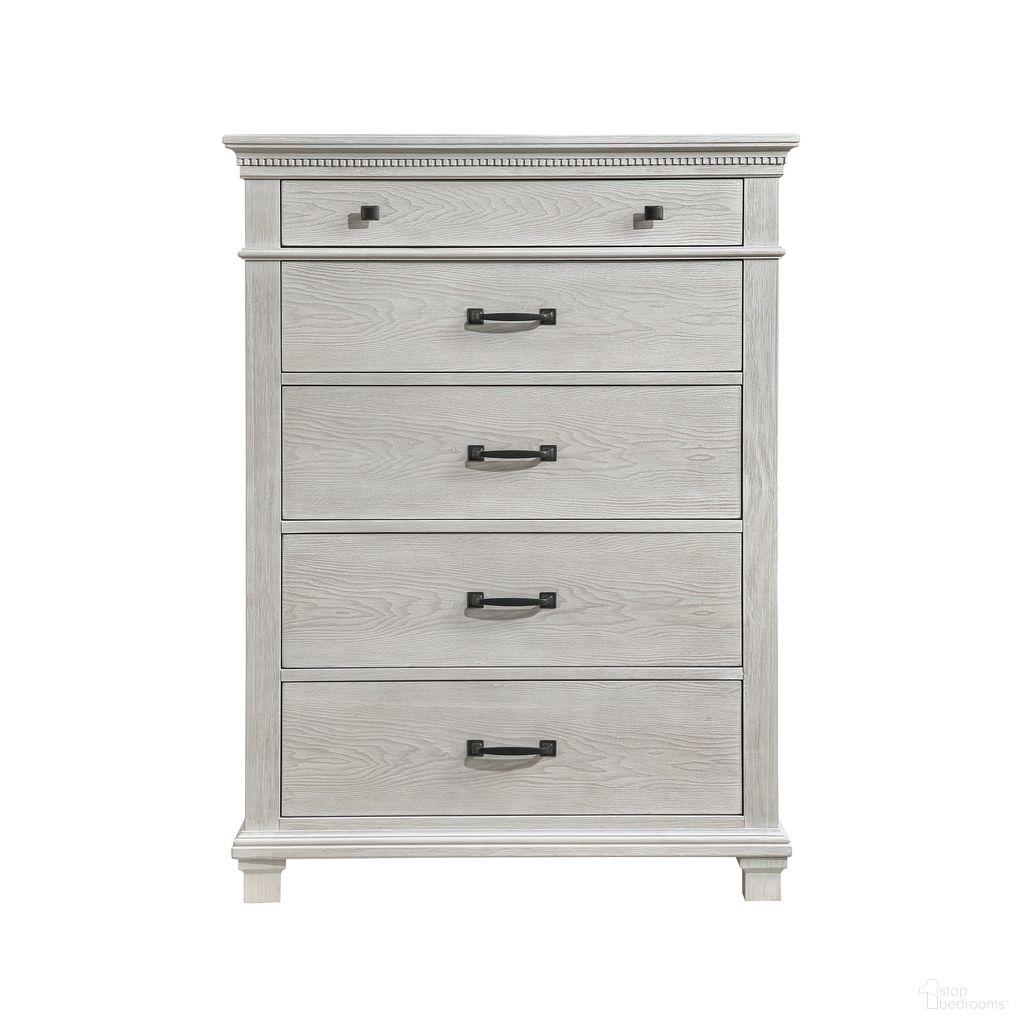 The appearance of Silver Sands Chest In Gray designed by New Classic in the transitional interior design. This gray piece of furniture was selected by 1StopBedrooms from Silver Sands Collection to add a touch of cosiness and style into your home. Sku: B3941-070. Material: Wood.