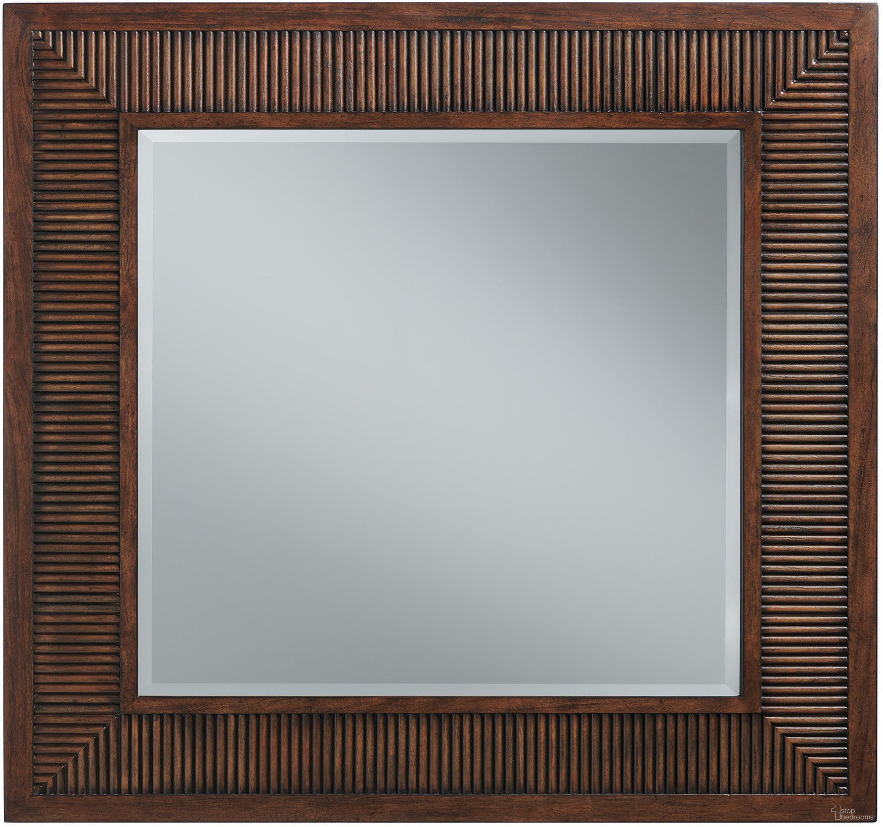 The appearance of Silverado Helena Square Mirror In Montecito designed by Lexington in the transitional interior design. This montecito piece of furniture was selected by 1StopBedrooms from Silverado Collection to add a touch of cosiness and style into your home. Sku: 740-202. Material: Wood.
