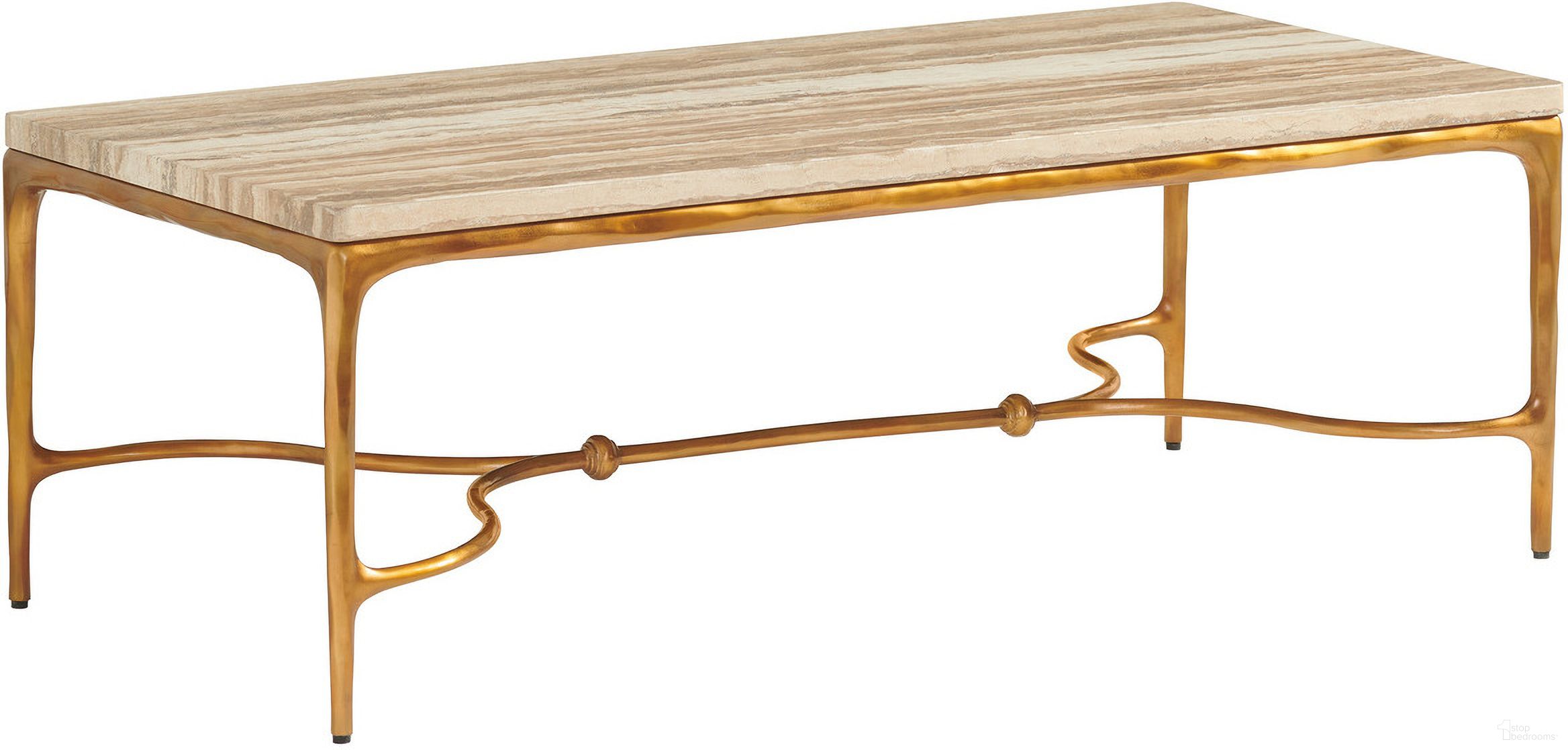 The appearance of Silverado Menlo Park Rectangular Cocktail Table with Stone Top In Montecito designed by Lexington in the modern / contemporary interior design. This montecito piece of furniture was selected by 1StopBedrooms from Silverado Collection to add a touch of cosiness and style into your home. Sku: 740-945. Material: Stone.