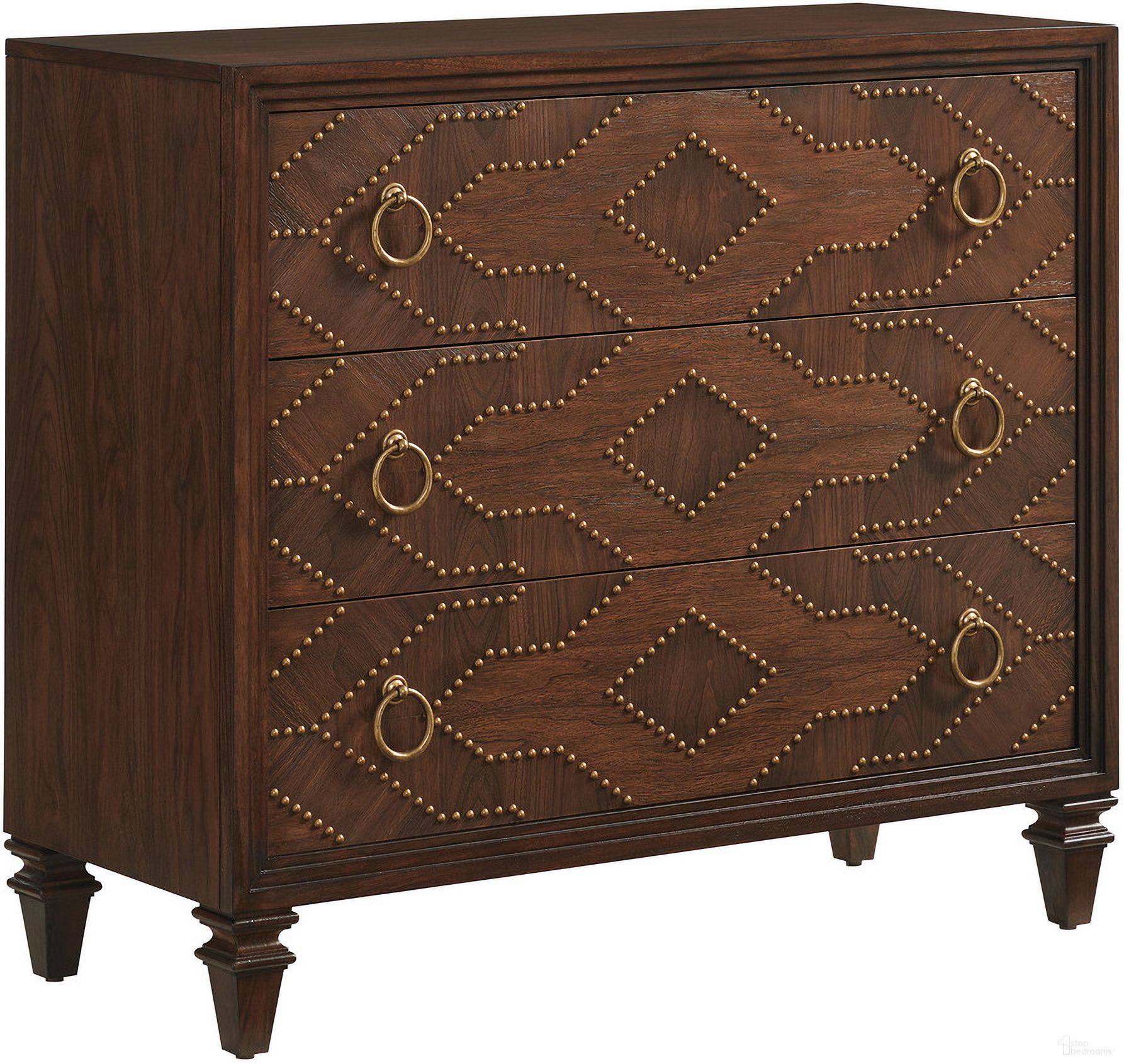 The appearance of Silverado Woodland Drawer Hall Chest In Montecito designed by Lexington in the transitional interior design. This montecito piece of furniture was selected by 1StopBedrooms from Silverado Collection to add a touch of cosiness and style into your home. Sku: 740-973. Material: Wood.