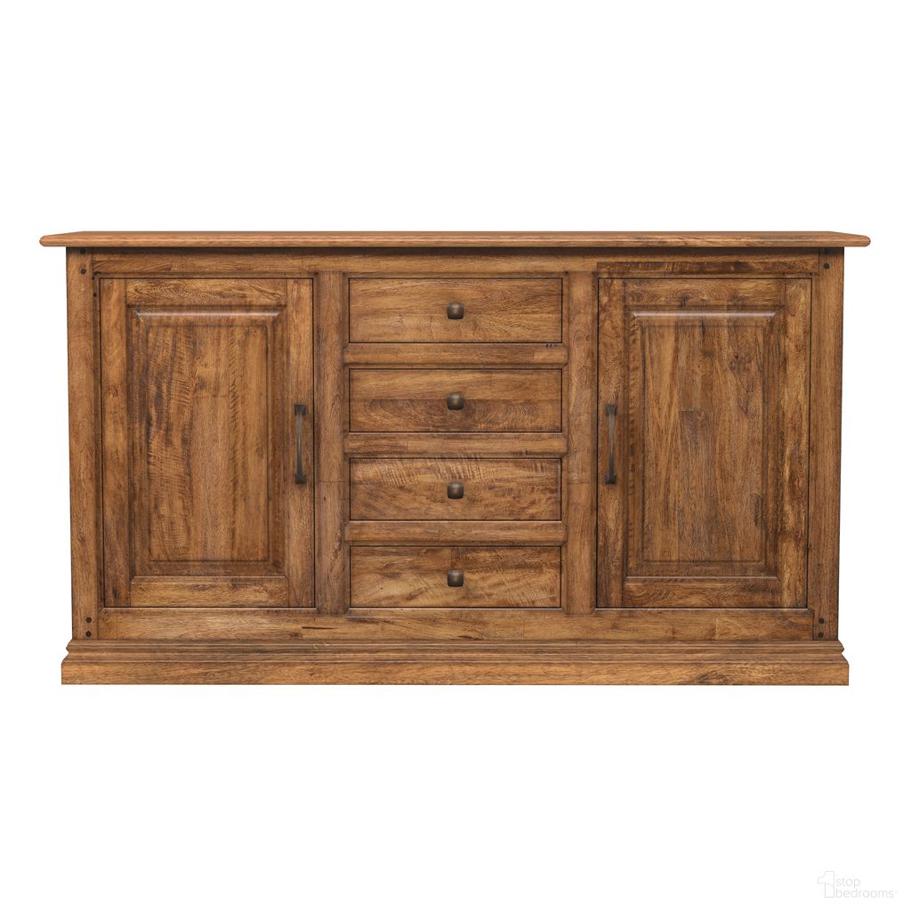 The appearance of Silverdale Server In Russet designed by A-America in the transitional interior design. This russet piece of furniture was selected by 1StopBedrooms from Silverdale Collection to add a touch of cosiness and style into your home. Sku: SILRU9010. Material: Mango.