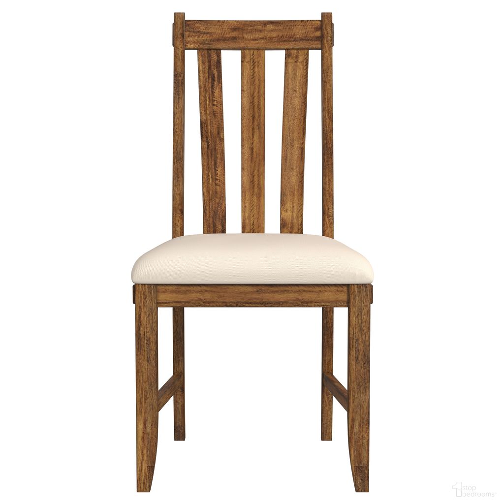 The appearance of Silverdale Slatback Chair Set of 2 with Upholstered Seat In Russet designed by A-America in the transitional interior design. This russet piece of furniture  was selected by 1StopBedrooms from Silverdale Collection to add a touch of cosiness and style into your home. Sku: SILRU2752. Chair Type: Side Chair. Material: Mango.