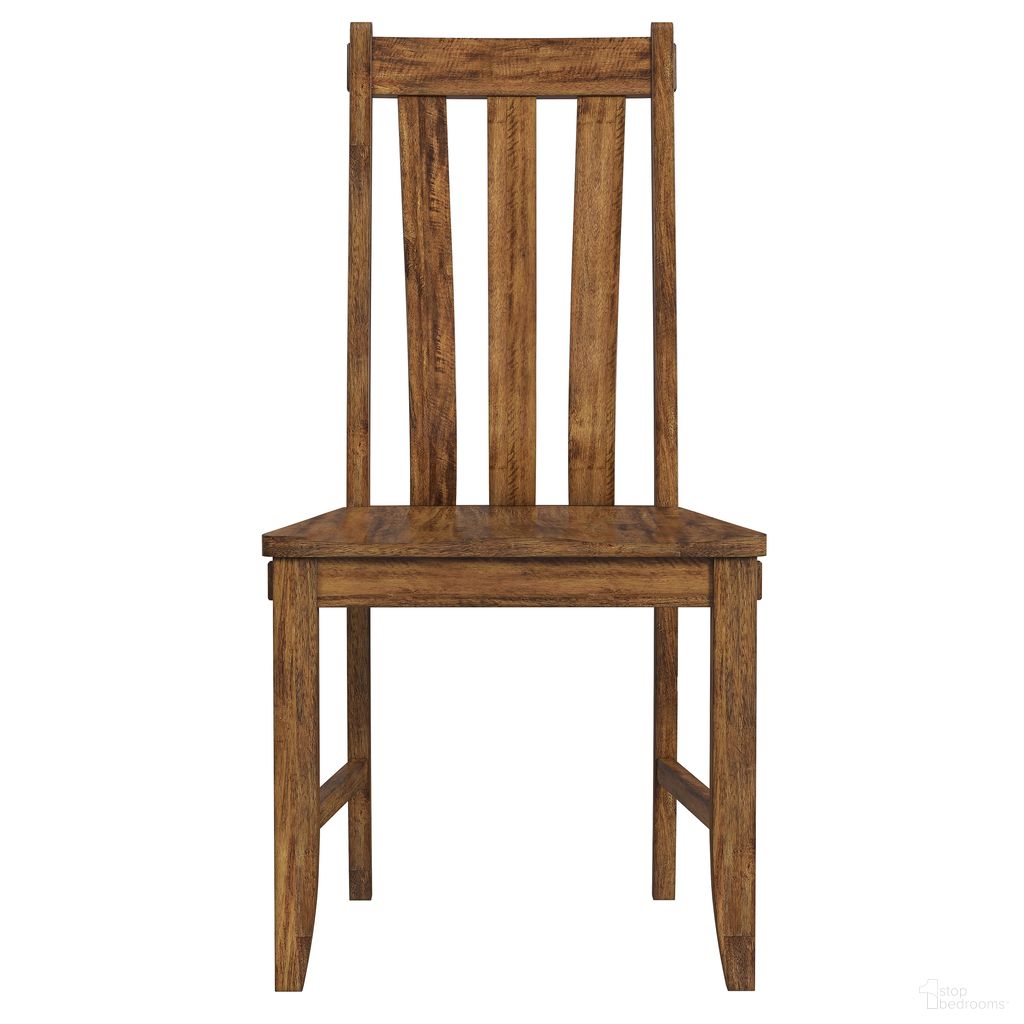 The appearance of Silverdale Slatback Chair Set of 2 with Wood Seat In Russet designed by A-America in the transitional interior design. This russet piece of furniture was selected by 1StopBedrooms from Silverdale Collection to add a touch of cosiness and style into your home. Sku: SILRU2552. Chair Type: Side Chair. Material: Mango.