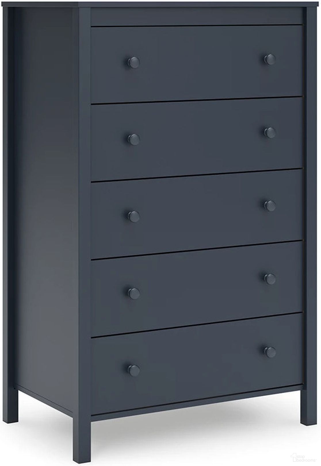 The appearance of Simmenfort Chest of Drawers In Navy Blue designed by Signature Design by Ashley in the transitional interior design. This navy blue piece of furniture was selected by 1StopBedrooms from Simmenfort Collection to add a touch of cosiness and style into your home. Sku: EB1528-245. Material: Wood.