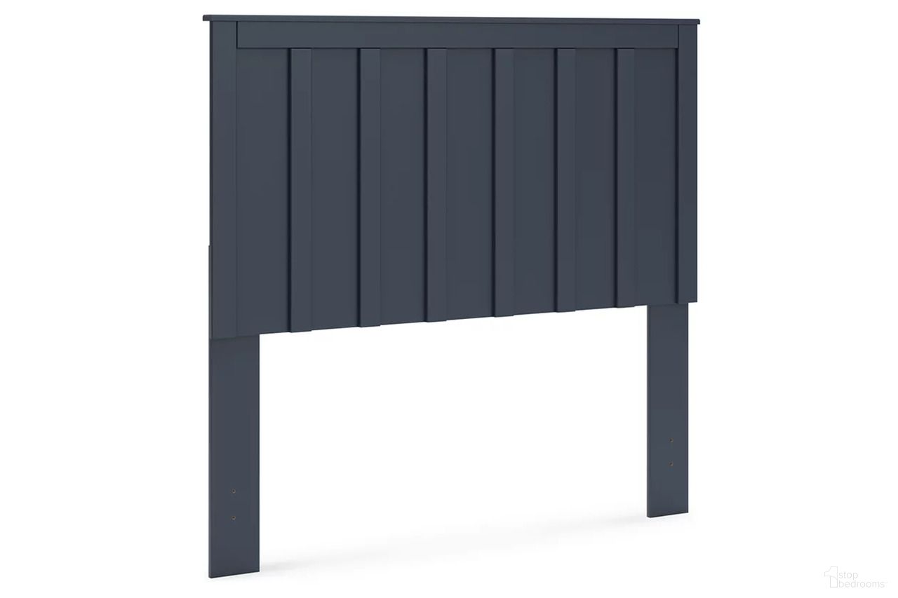 The appearance of Simmenfort Full Panel Headboard In Navy Blue designed by Signature Design by Ashley in the transitional interior design. This navy blue piece of furniture was selected by 1StopBedrooms from Simmenfort Collection to add a touch of cosiness and style into your home. Sku: EB1528-156. Material: Wood. Bed Size: Full.