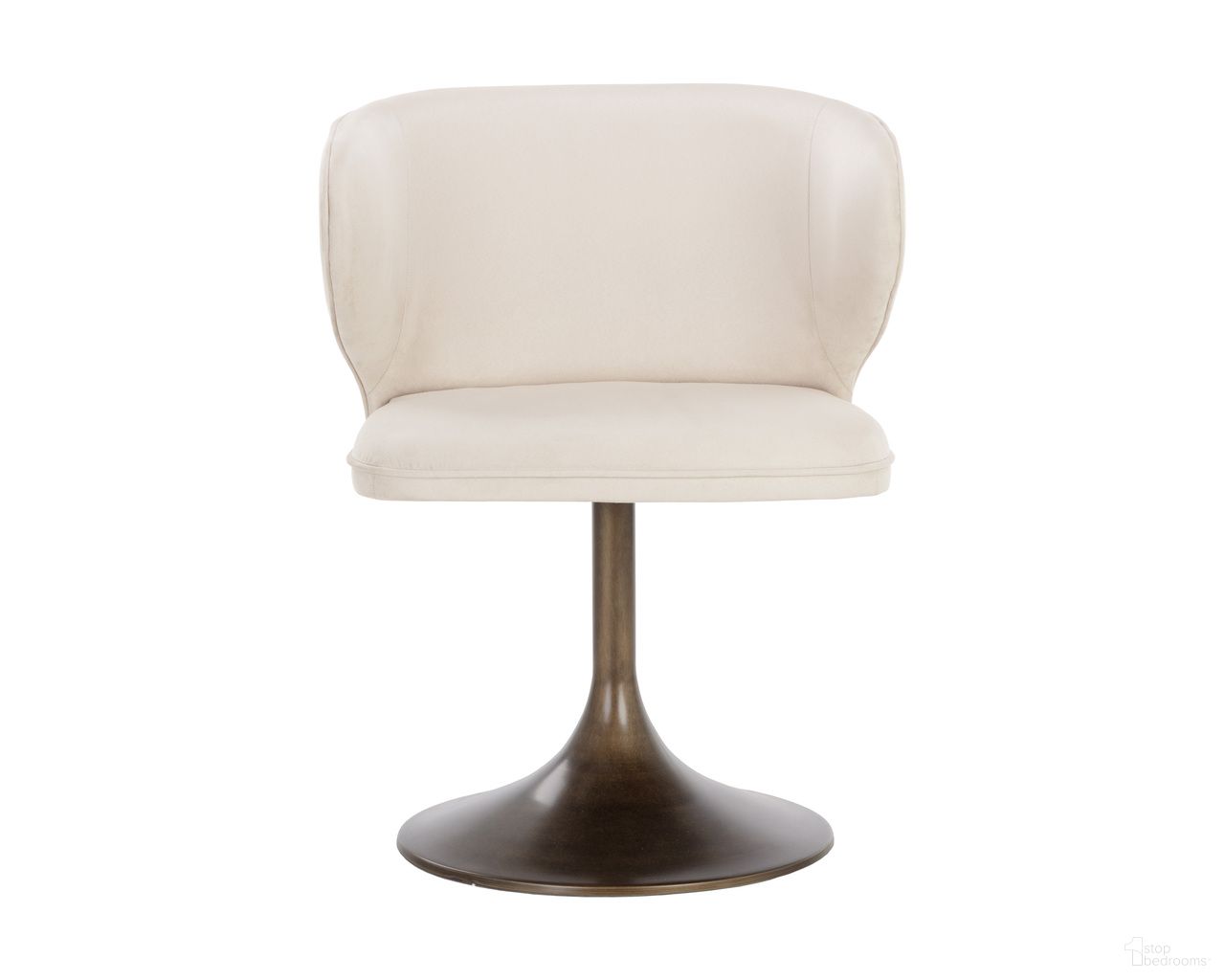 Simone Swivel Dining Chair In Casablanca Cloud