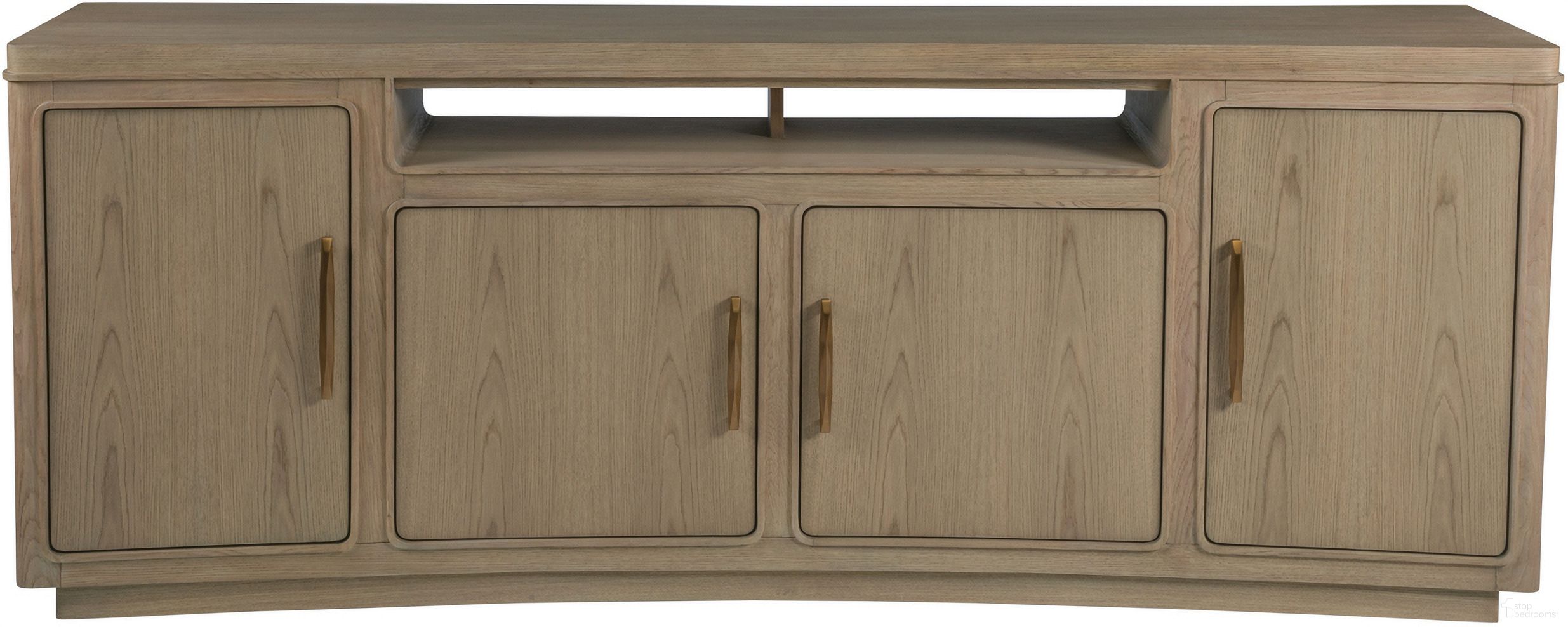 The appearance of Simpatico Simpatico Media Console In Beige designed by Artistica Home in the traditional interior design. This beige piece of furniture  was selected by 1StopBedrooms from Simpatico Collection to add a touch of cosiness and style into your home. Sku: 2370-907. Material: Wood.