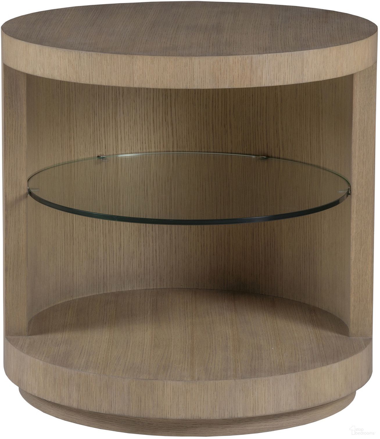The appearance of Simpatico Simpatico Round End Table In Natural designed by Artistica Home in the traditional interior design. This natural piece of furniture  was selected by 1StopBedrooms from Simpatico Collection to add a touch of cosiness and style into your home. Sku: 2370-953. Material: Wood.