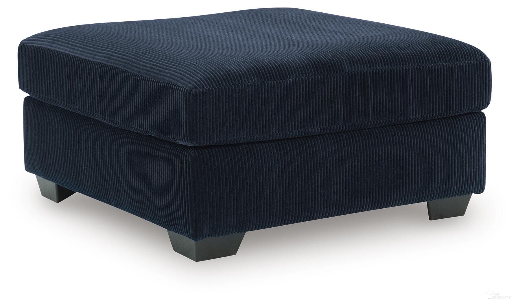 SimpleJoy Oversized Accent Ottoman In Navy