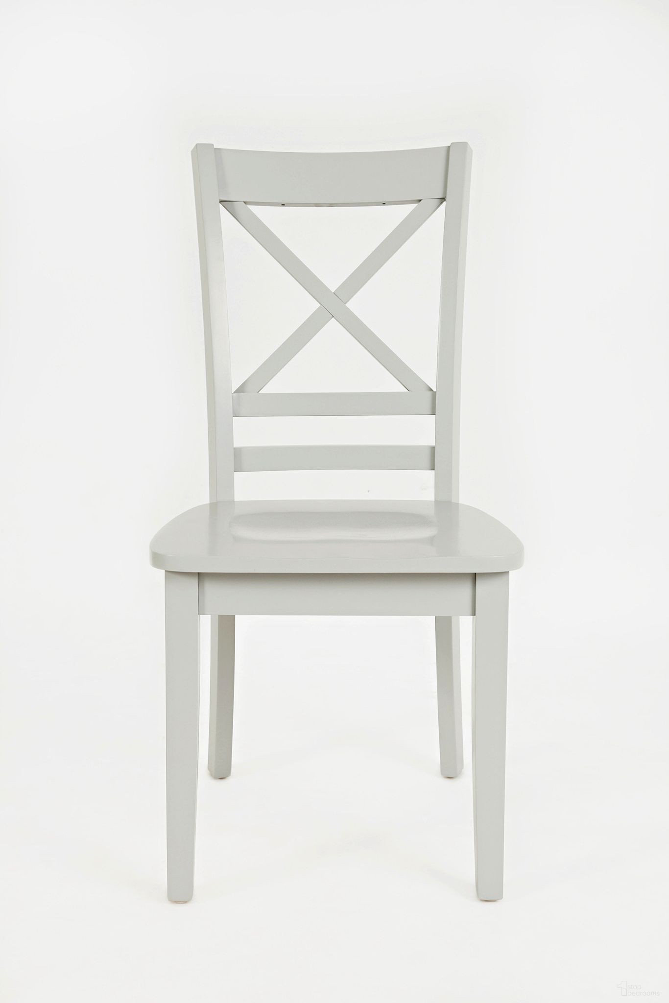 The appearance of Simplicity Cross Back Dining Chair Set of 2 In Grey designed by Jofran in the transitional interior design. This grey piece of furniture was selected by 1StopBedrooms from Simplicity Collection to add a touch of cosiness and style into your home. Sku: 252-806KD. Material: Acacia. Chair Type: Side Chair.
