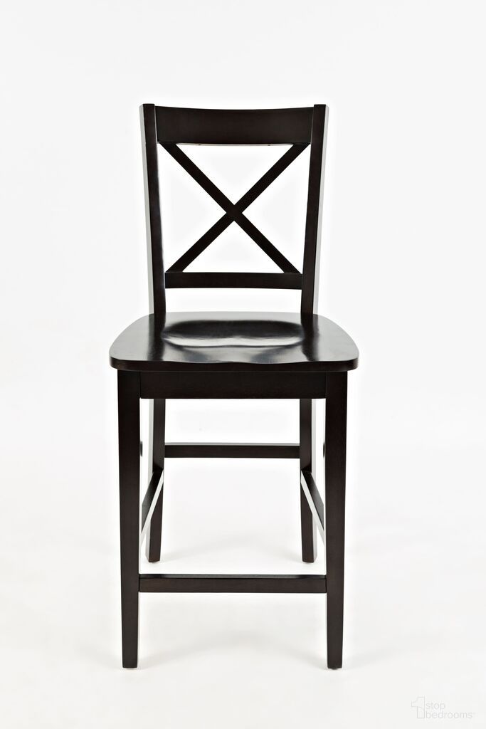 The appearance of Simplicity X-Back Counter Stool Set of 2 In Espresso Brown designed by Jofran in the transitional interior design. This espresso brown piece of furniture was selected by 1StopBedrooms from Simplicity Collection to add a touch of cosiness and style into your home. Sku: 552-BS806KD. Material: Acacia.