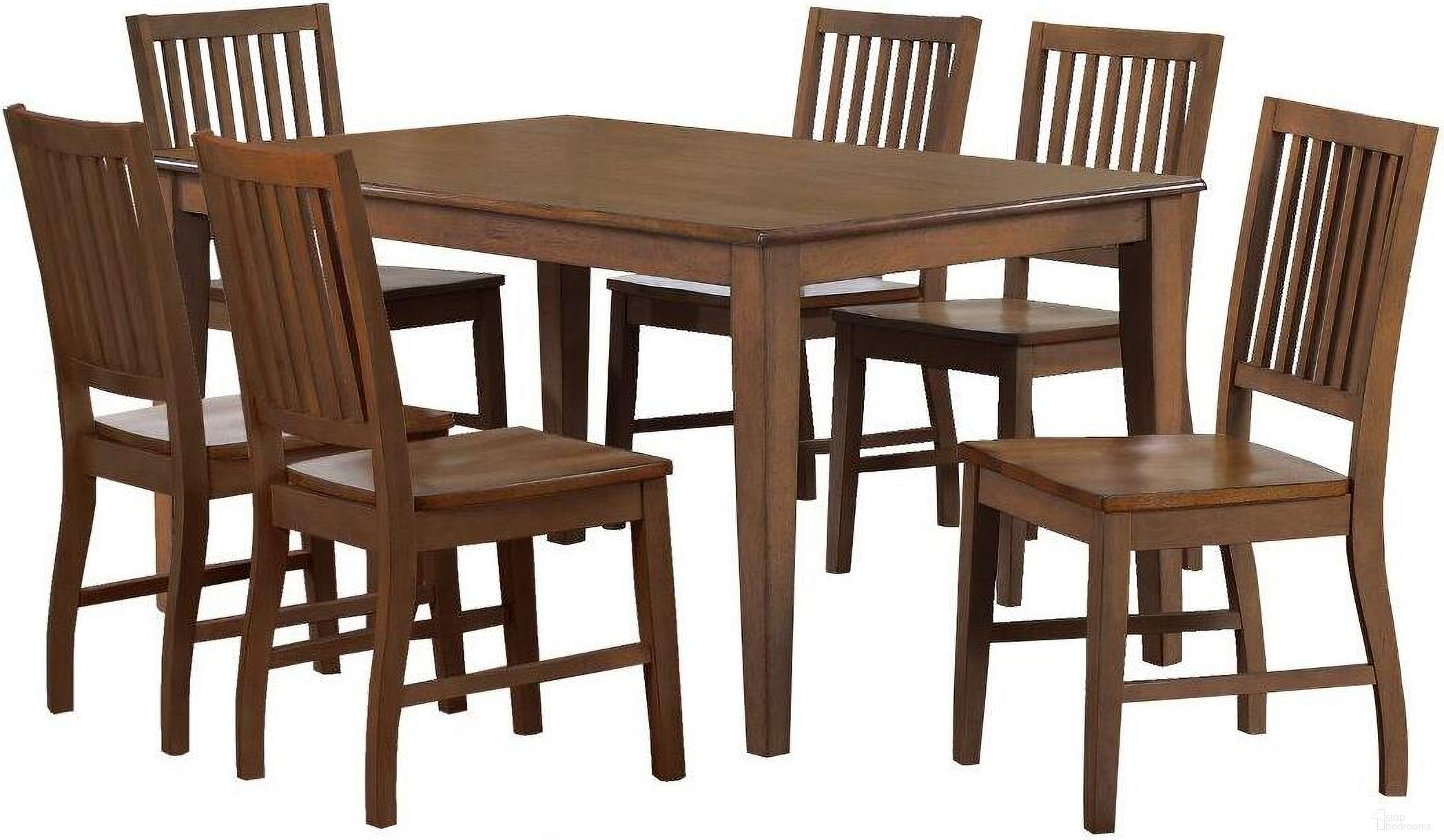 The appearance of Simply Brook Amish Brown Rectangular Table 7 Piece Dining Set designed by Sunset Trading in the modern / contemporary interior design. This brown piece of furniture  was selected by 1StopBedrooms from Simply Brook Collection to add a touch of cosiness and style into your home. Sku: DLU-BR-TL-3660-AM;DLU-BR-C60-AM-RTA;DLU-BR-C60-AM-RTA;DLU-BR-C60-AM-RTA. Material: Wood.