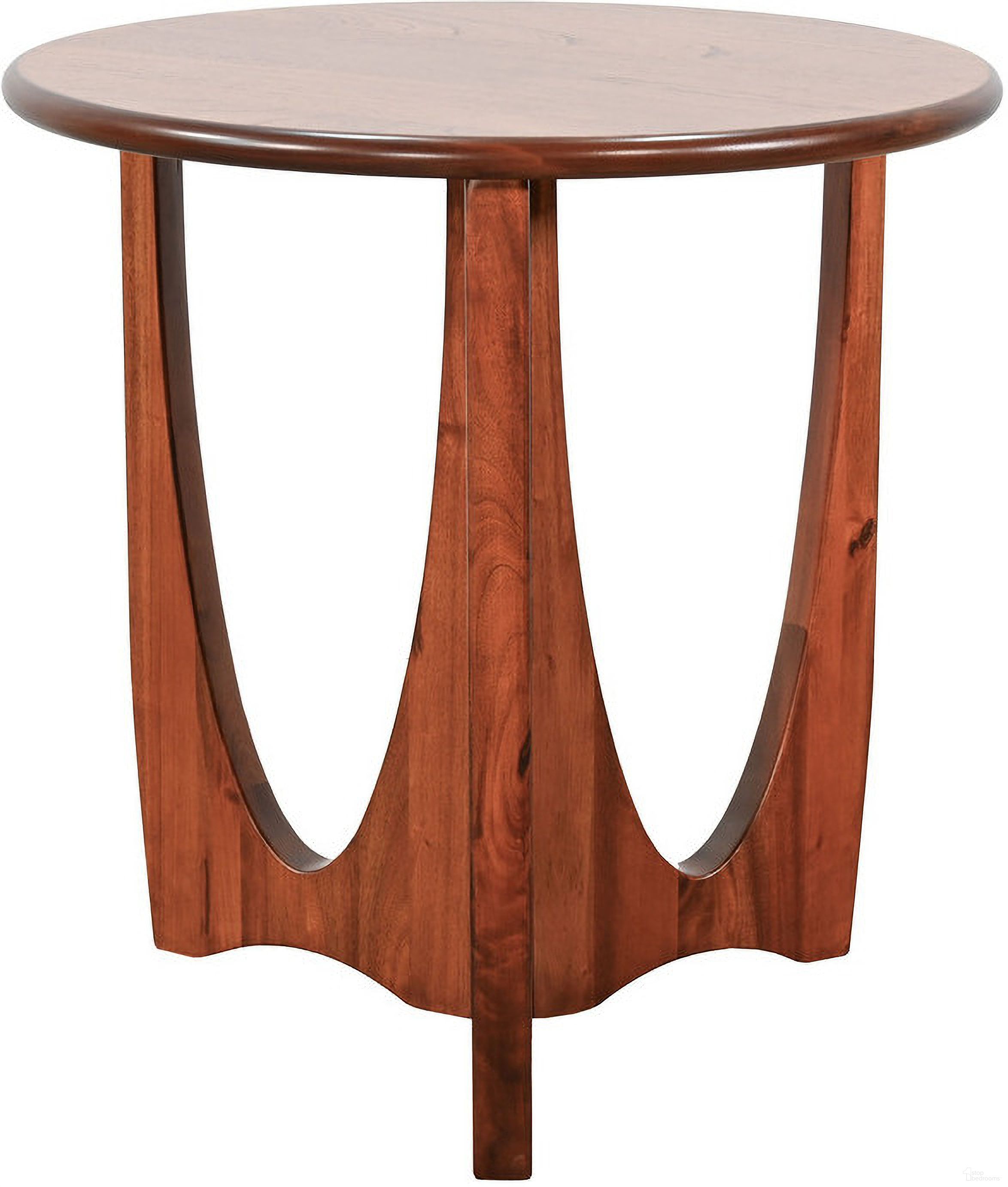 The appearance of Sinatra Chair Side Table In Cinnamon designed by Sunny Designs in the transitional interior design. This cinnamon piece of furniture  was selected by 1StopBedrooms from Sinatra Collection to add a touch of cosiness and style into your home. Sku: 3187CN-CS. Material: Solid Wood.