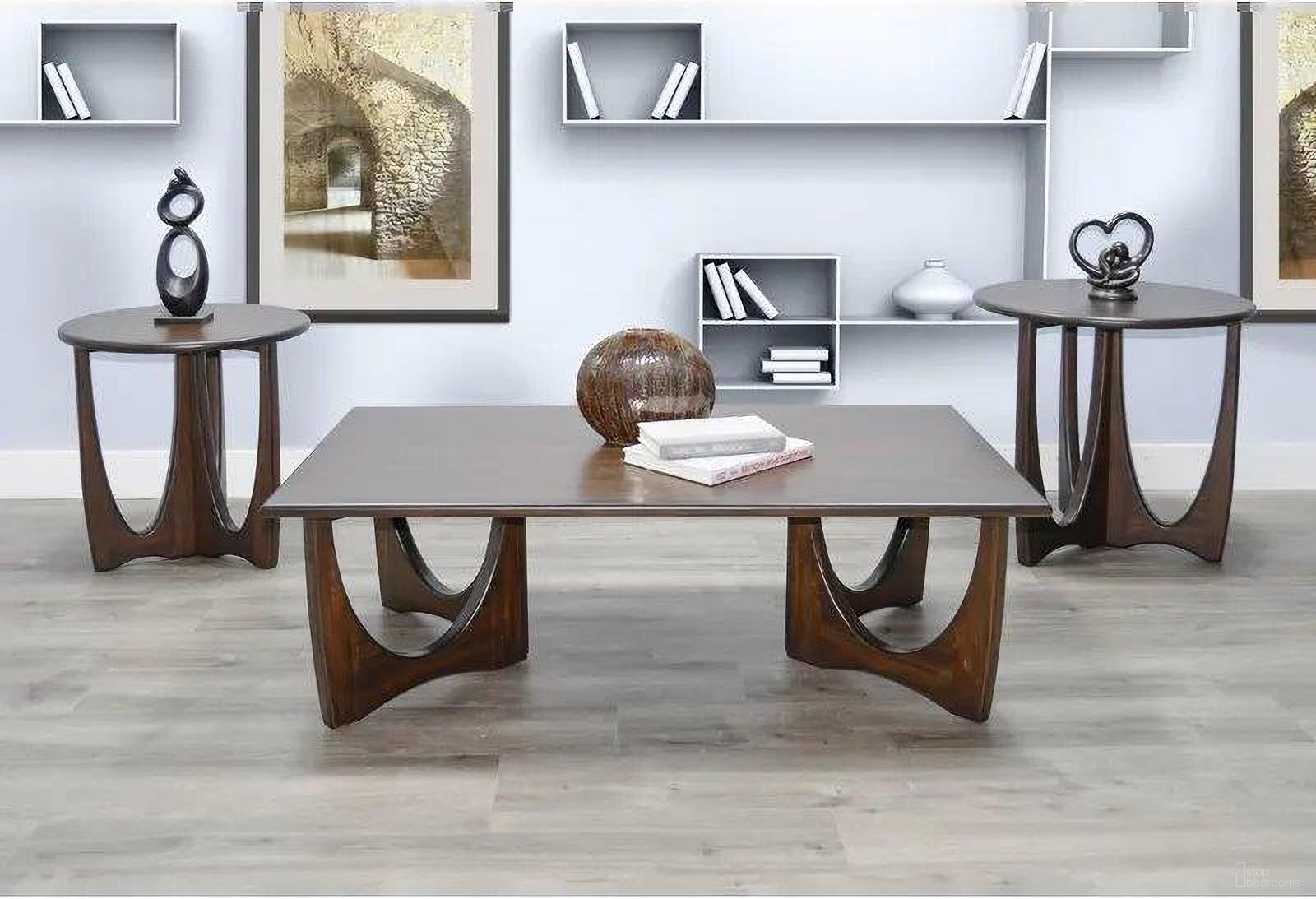 Sinatra Occasional Table Set In Coffee Bean