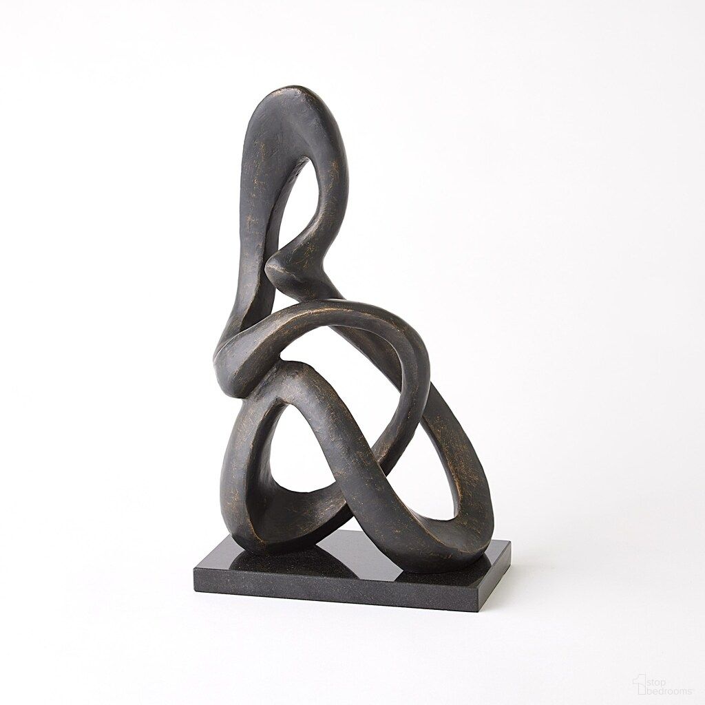Sitting Loop Sculpture In Bronze