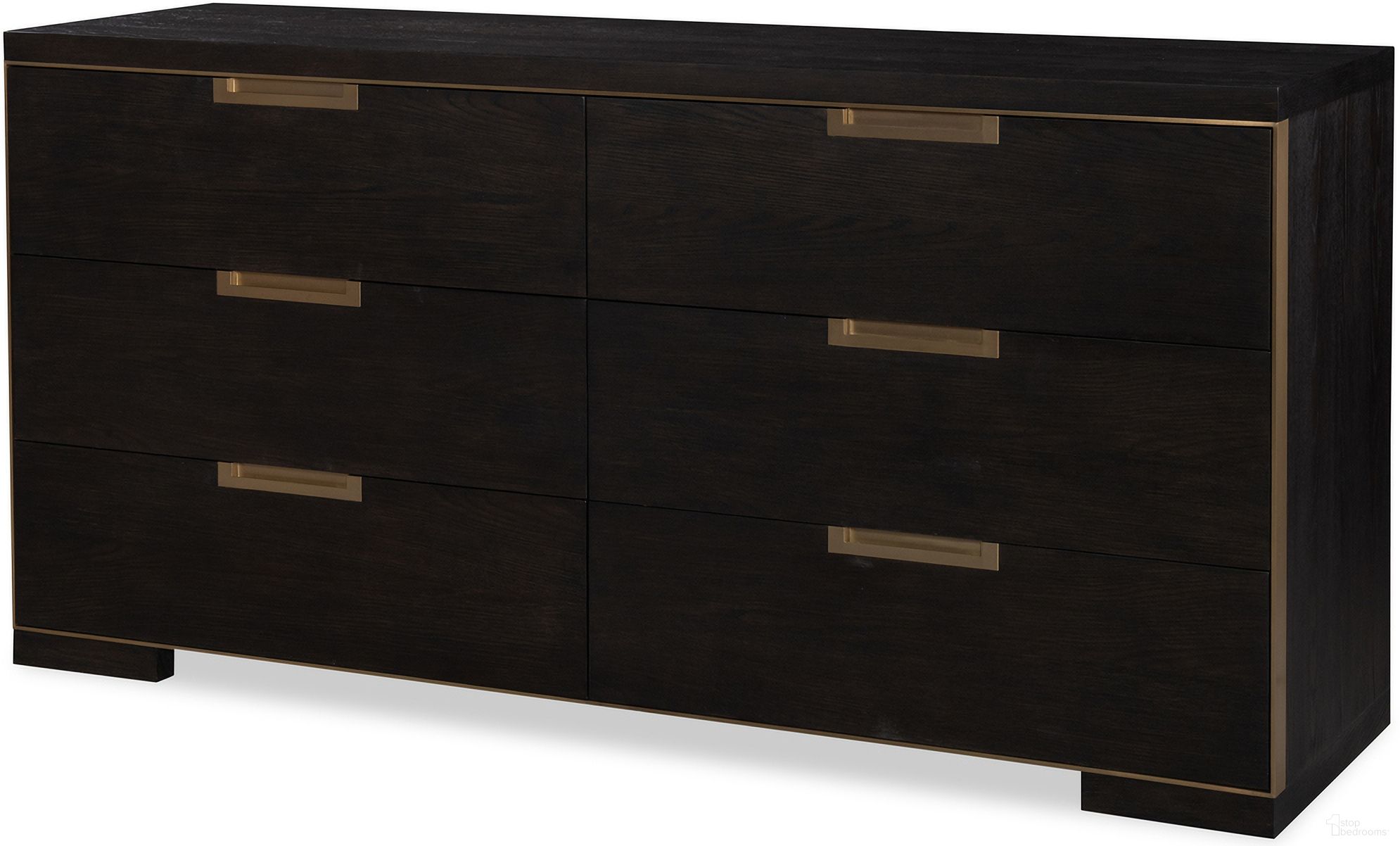 The appearance of Six Drawer Dresser In Mocha designed by Century Furniture in the modern / contemporary interior design. This mocha piece of furniture was selected by 1StopBedrooms from Cadence Collection to add a touch of cosiness and style into your home. Sku: CA3-205. Material: Oak Veneer.
