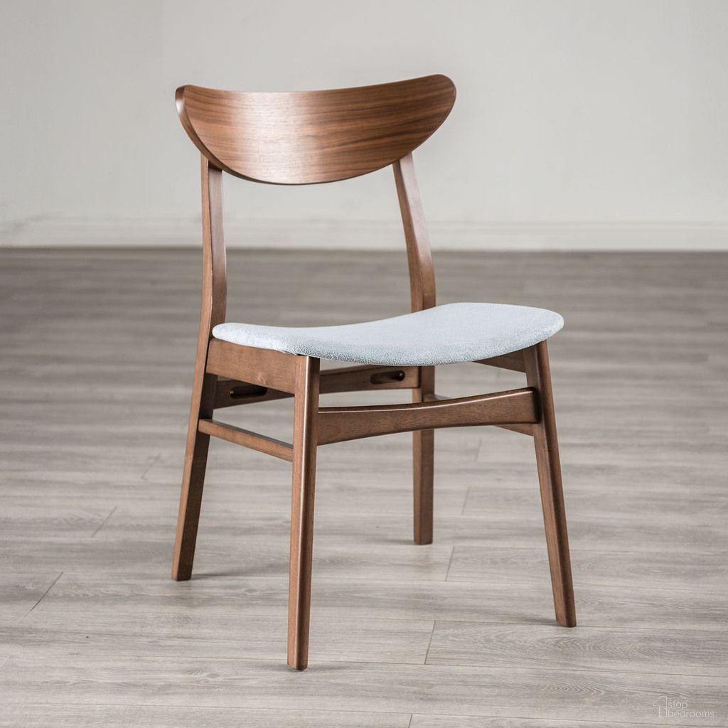 The appearance of Skien Side Chair Set of 2 In Walnut and Light Gray designed by Furniture of America in the modern / contemporary interior design. This walnut and light gray piece of furniture  was selected by 1StopBedrooms from Skien Collection to add a touch of cosiness and style into your home. Sku: FM3210WN-SC-2PK. Material: Fabric. Chair Type: Side Chair.