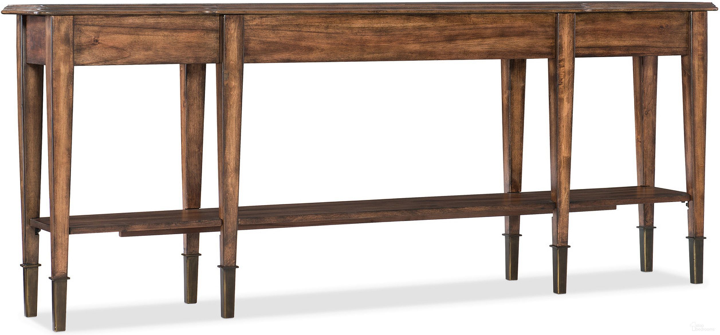 The appearance of Commerce and Market Skinny Medium Wood Console Table designed by Hooker in the traditional interior design. This medium wood piece of furniture was selected by 1StopBedrooms from Commerce and Market Collection to add a touch of cosiness and style into your home. Sku: 5660-85001-MWD. Material: Birch.