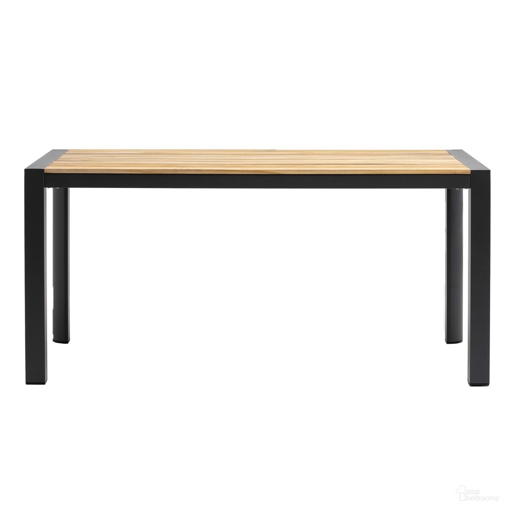 The appearance of Skog 63 Inch Outdoor Table In Natural designed by Euro Style in the modern / contemporary interior design. This natural piece of furniture  was selected by 1StopBedrooms from Skog Collection to add a touch of cosiness and style into your home. Sku: 90575. Table Base Style: Legs. Material: Wood. Table Top Shape: Rectangular. Size: 32" x 63".