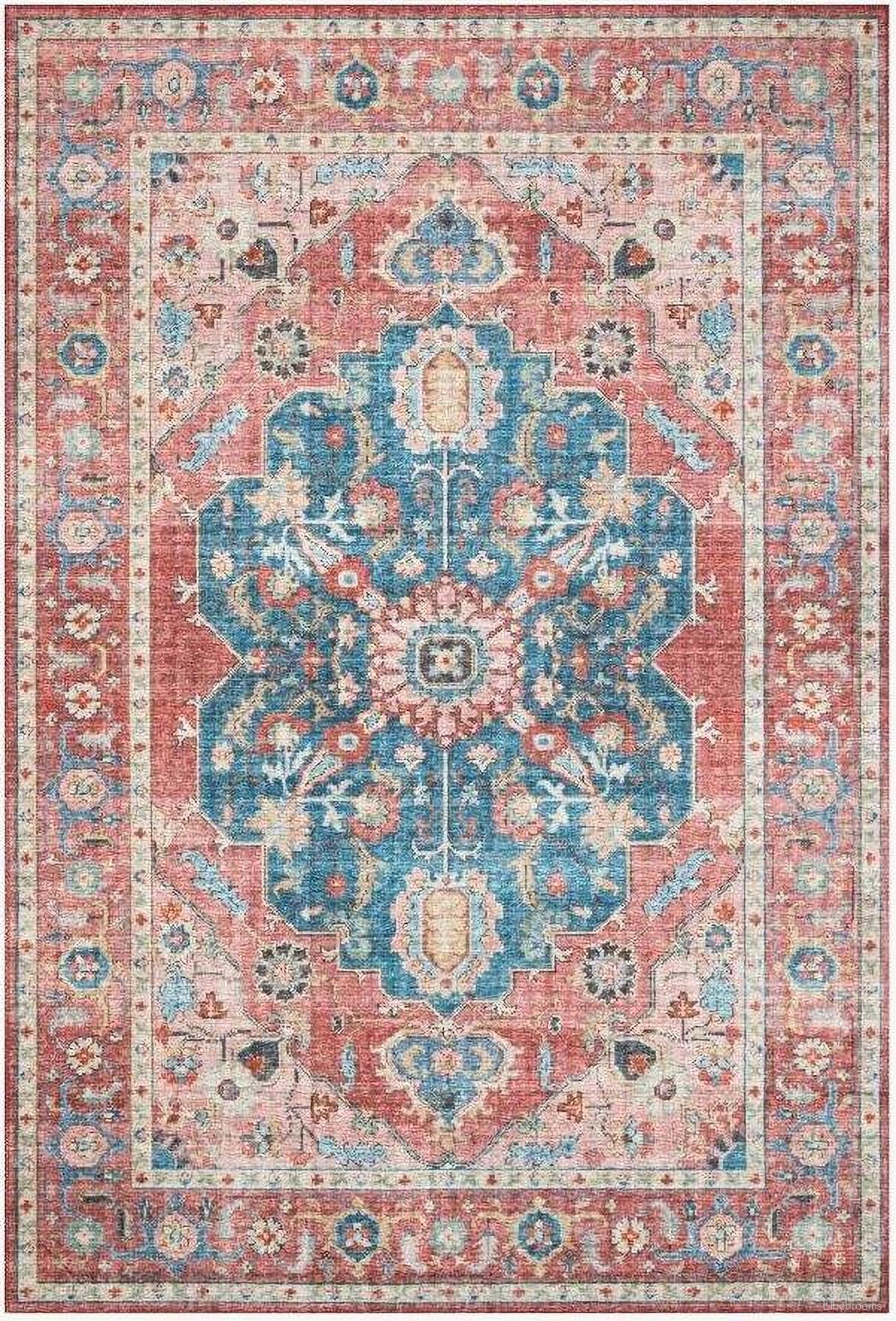 The appearance of Skye Brick/Ocean 1'6" x 1'6" Rug designed by Loloi Rugs in the traditional interior design. This brick and ocean piece of furniture was selected by 1StopBedrooms from Skye Collection to add a touch of cosiness and style into your home. Sku: SKYESKY-05BKOC160S. Material: Polyester.