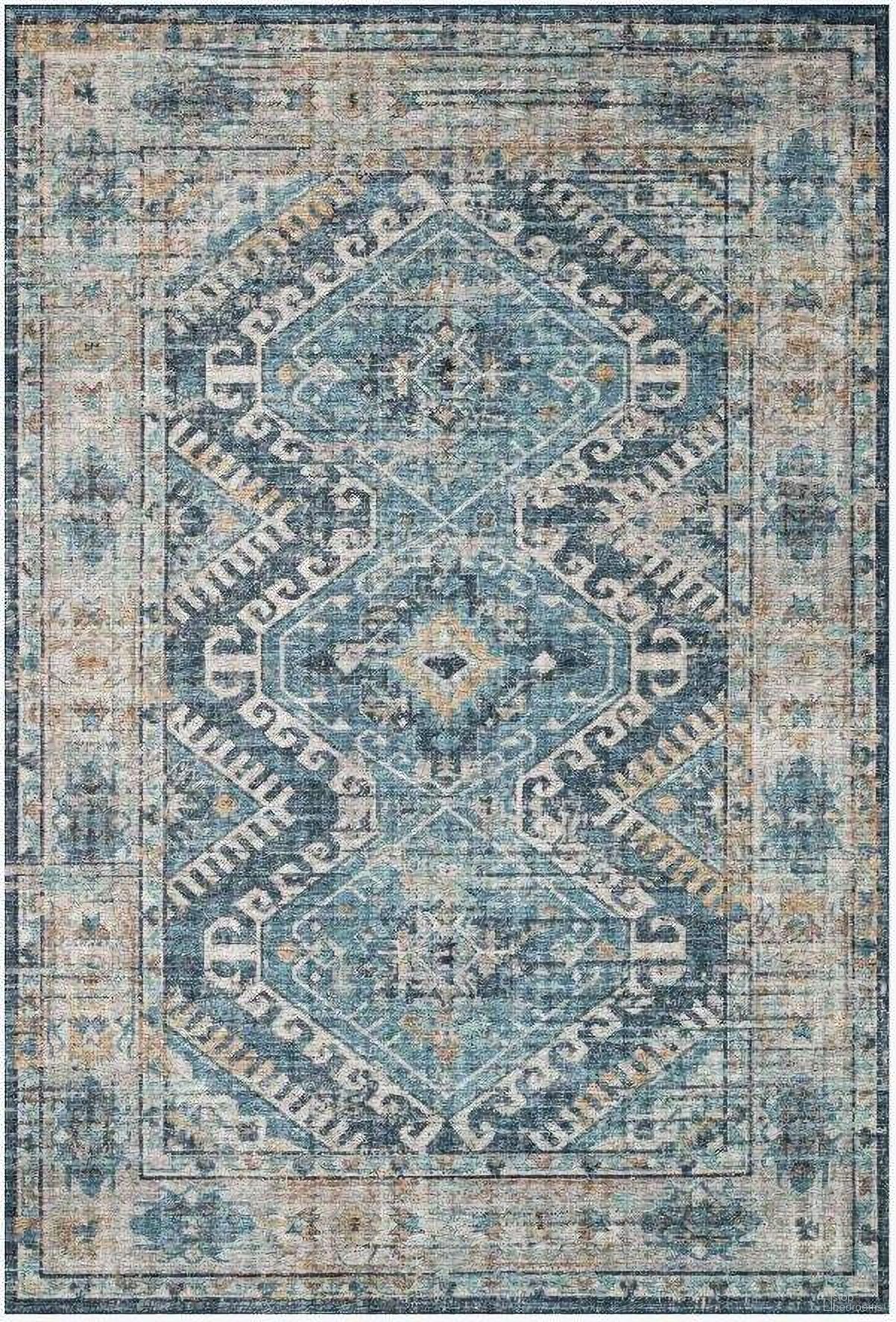 The appearance of Skye Denim/Natural 2'3" x 3'9" Rug designed by Loloi Rugs in the traditional interior design. This denim and natural piece of furniture was selected by 1StopBedrooms from Skye Collection to add a touch of cosiness and style into your home. Sku: SKYESKY-03DENA2339. Material: Polyester.