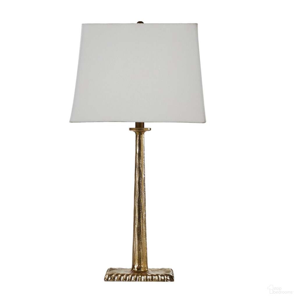 The appearance of Skye Elite Table Lamp In Off White and Antique Brass designed by LH Imports in the traditional interior design. This off white and antique brass piece of furniture was selected by 1StopBedrooms from Skye Collection to add a touch of cosiness and style into your home. Sku: SKY026. Material: Aluminum.