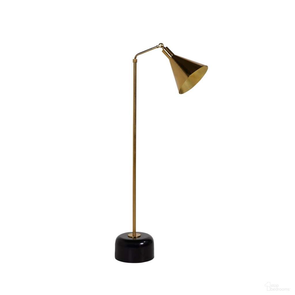 The appearance of Skye Lumia Floor Lamp In Brass and Black designed by LH Imports in the modern / contemporary interior design. This brass and black piece of furniture was selected by 1StopBedrooms from Skye Collection to add a touch of cosiness and style into your home. Sku: SKY027. Material: Iron.